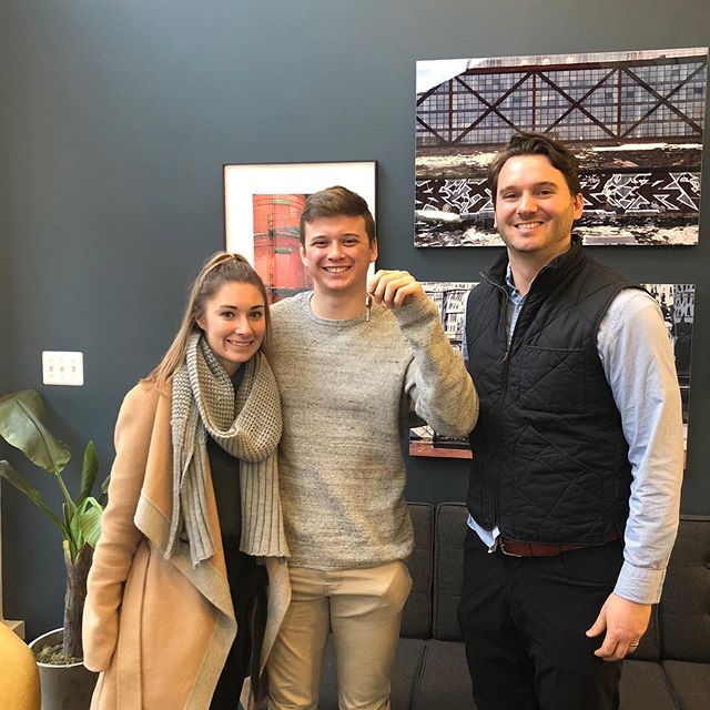 While I was in Minneapolis for Thanksgiving,  @realtor.gregtindale and I celebrated Sydney and Camden closing on a fabulous townhouse in NE Washington DC&rsquo;s Brentwood neighborhood! Congrats Sydney and Camden! .
.
.
.
.
.
#teamwork #realestate #g