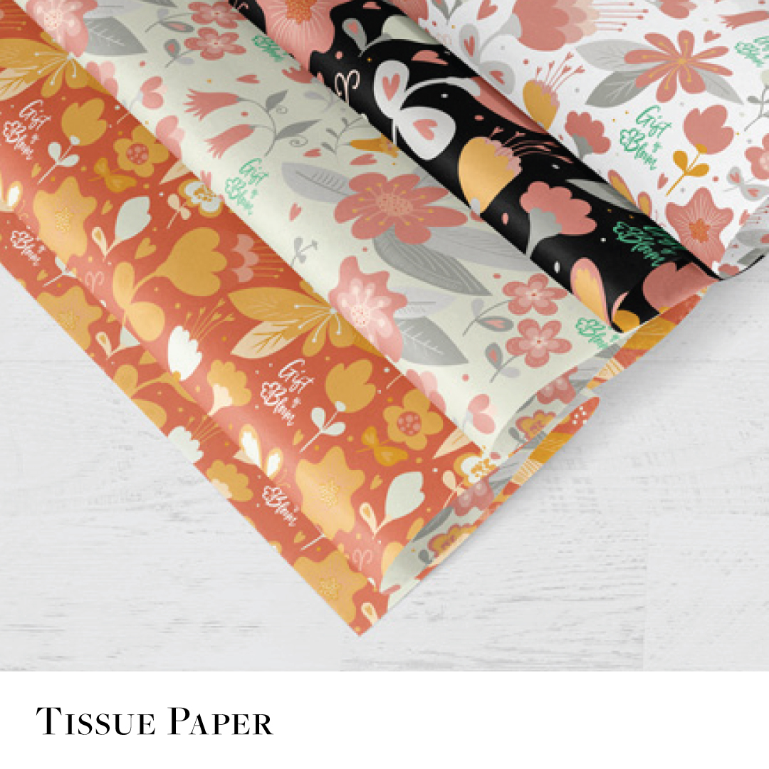 custom design tissue paper for retail and floral
