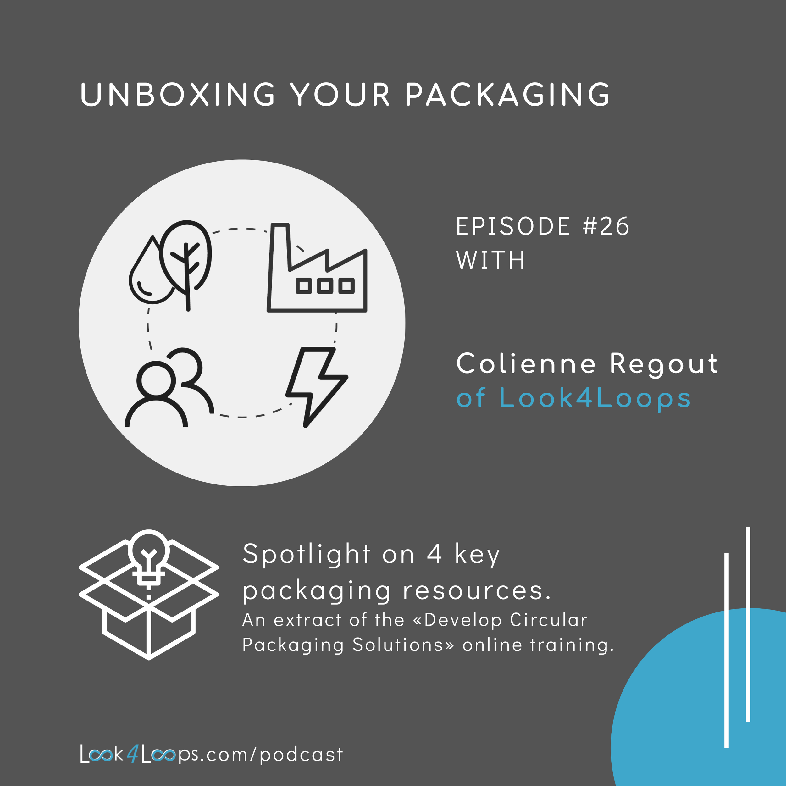 Episode #26: Spotlight on 4 key packaging resources. An extract of the «Develop Circular Packaging Solutions» online training.