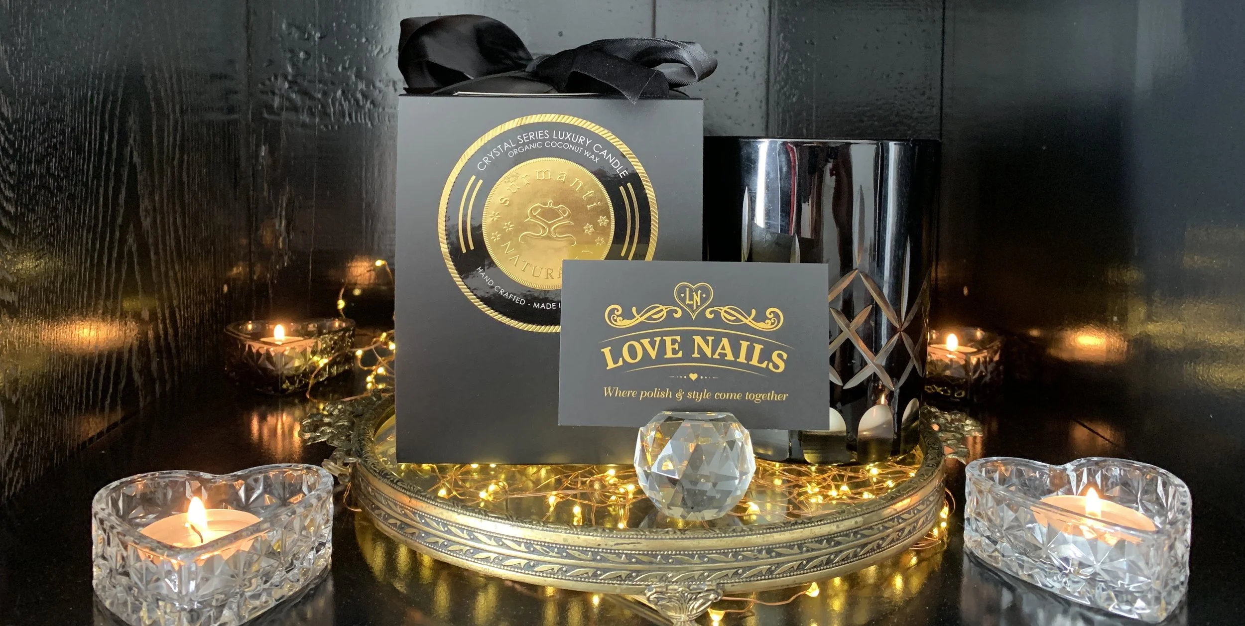 LIME &amp; COCONUT CRYSTAL SERIES LONG BURNING ORGANIC COCONUT WAX CANDLE 