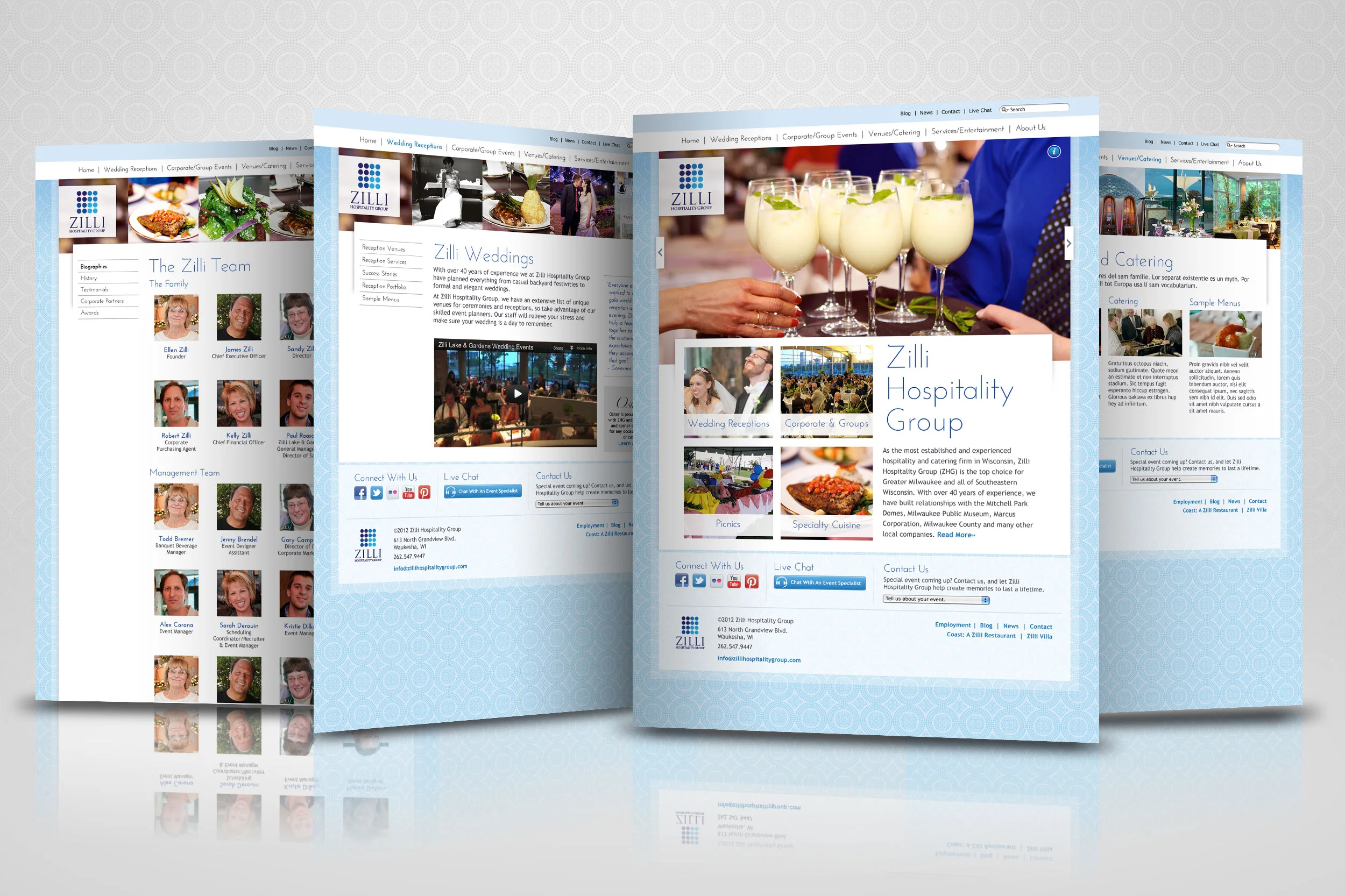 Zilli Hospitality Group Website (2012)
