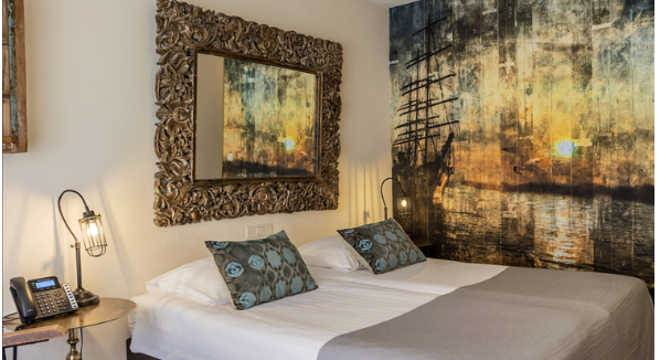 bedroom at Hotel Walvasadaar in holland