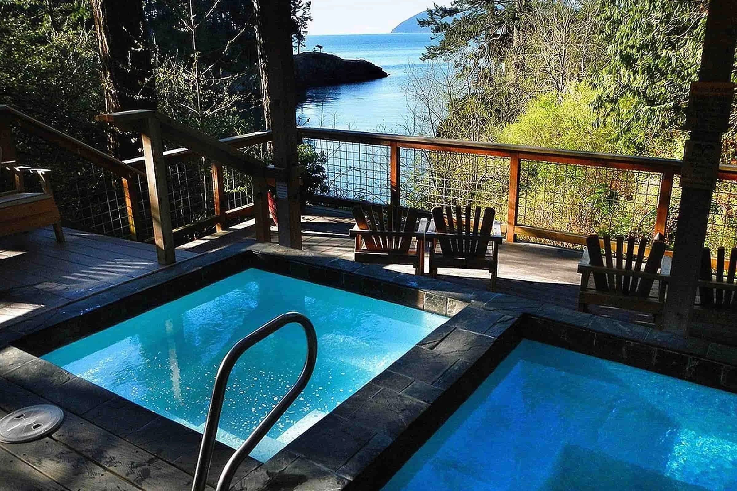 plunge pool at orcas island