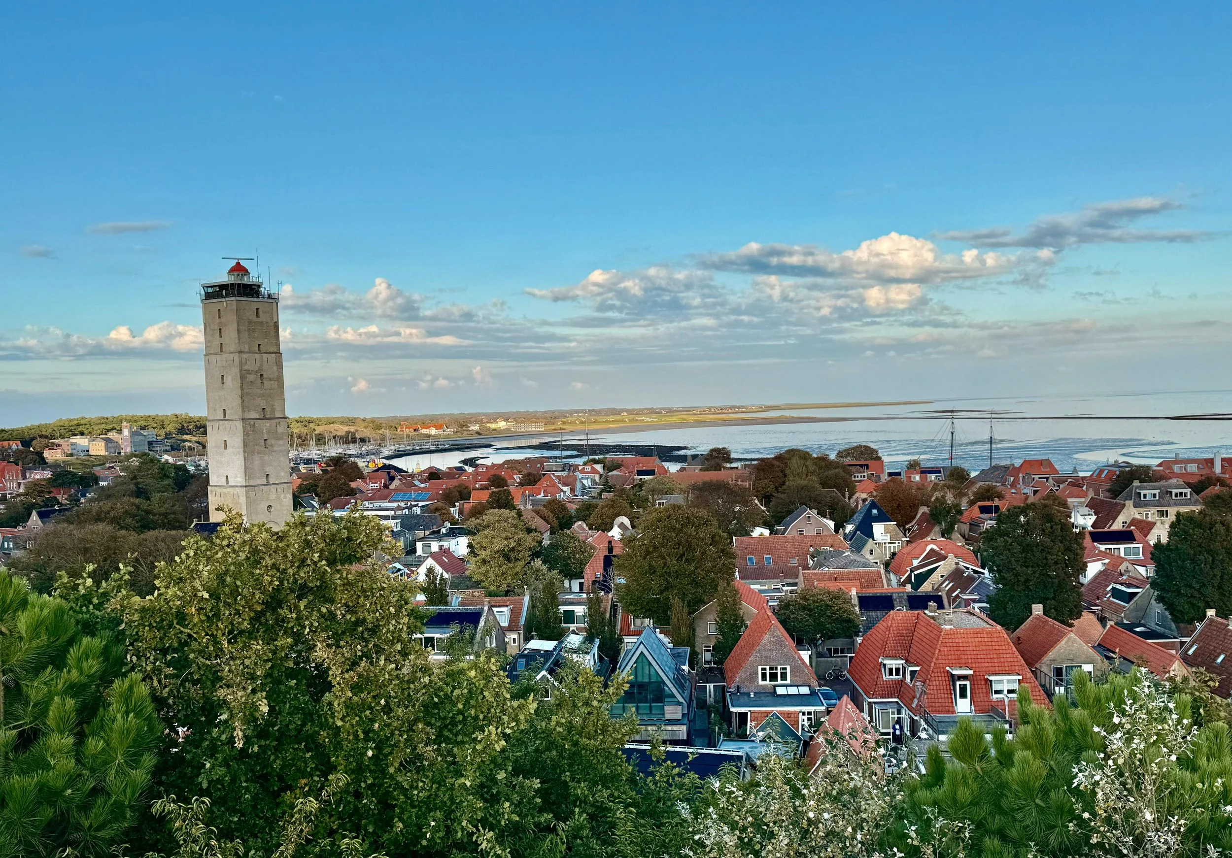 west terschelling town with view of ocean and sky
