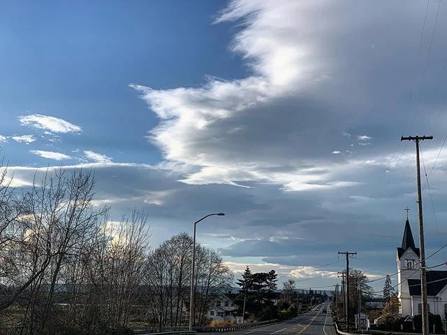 Warm afternoons and gorgeous skies called for taking a slight long way home detour and pulling over, cause you know... sometimes where you live is just so pretty. #dramaticskies #countrylife #nofarmsnofood #supportlocalfarmers #skagitfarmland #pnwond