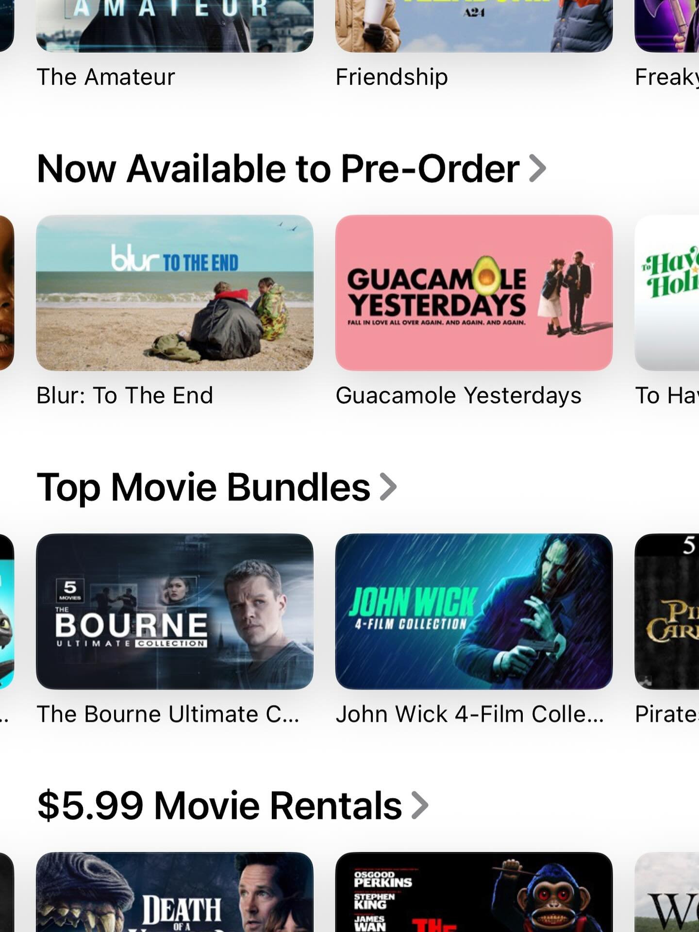 Hi friends! Guacamole Yesterdays is now listed as the 41st most popular film under &quot;Now Available to Pre-Order&quot; on Apple TV's home page! To be listed at all is a giant win for a small indie film like ours. But here's the cool part: 

YOU ca