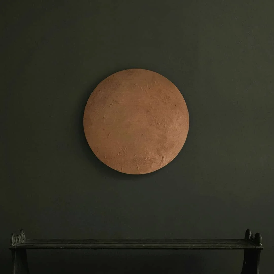 FINO RAME . Mixed Media on Cradled Wood . 2021
.
.
#newwork
#jaderatcliffe
#mixedmedia
#texturestudy
#roundcanvas
#abstractart
#terracotta
#wabisabiart
#reductivepainting
#abstractstudy