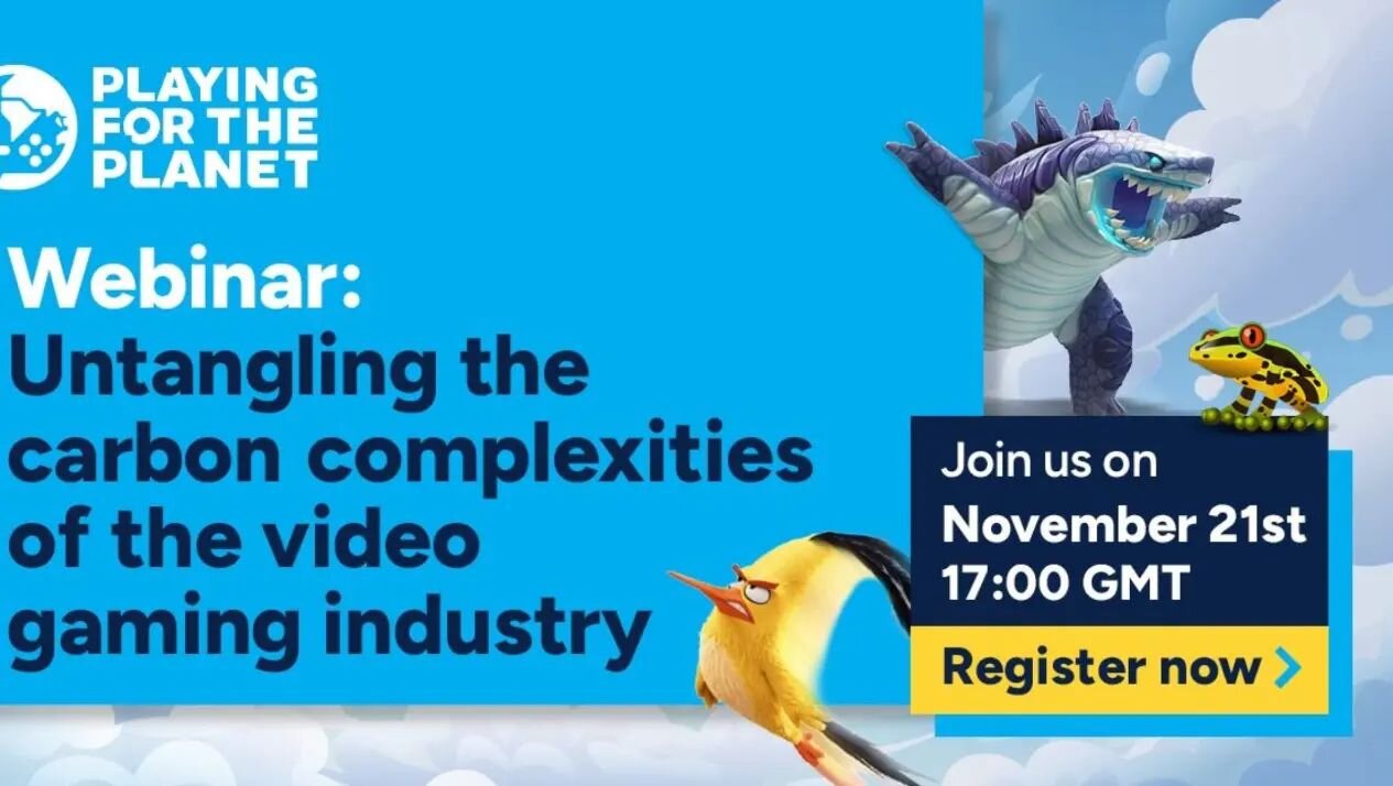 17.00 GMT today, @playing4theplanet with  @carbontrust &amp;  @uk_ie taking you through their latest report &quot;Untangling the carbon complexities of the video gaming industry&quot;. Free tickets and info https://www.eventbrite.co.uk/e/untangling-t