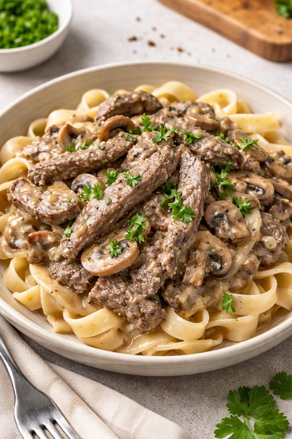 BEEF STROGANOFF