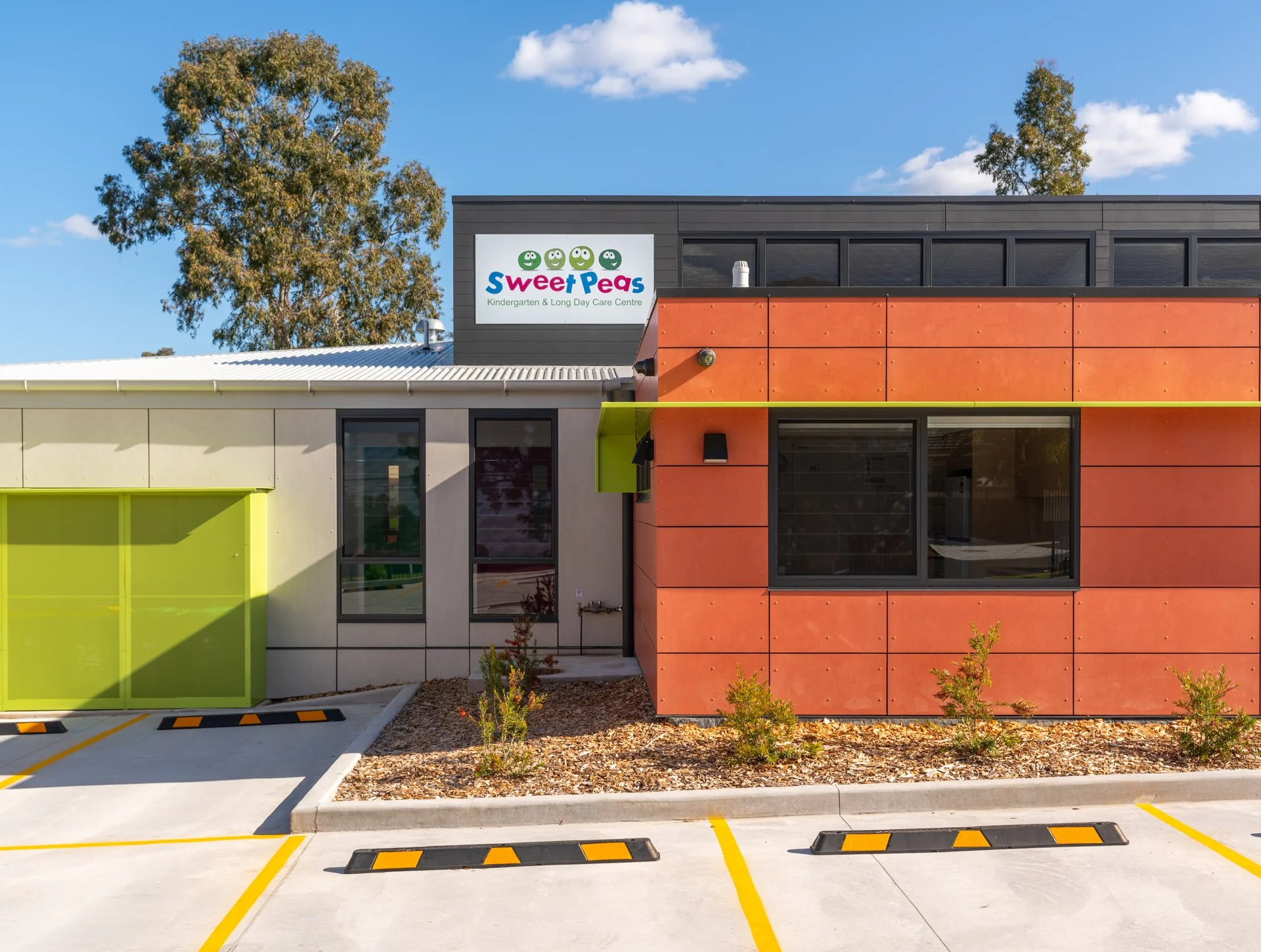   Client:         Sweetpeas Kindergarten &amp; Long Day Care    Location:     Rooty Hill, NSW    Program: &nbsp;&nbsp;   New 60 place ELC with 3 x Playrooms, Commercial Kitchen,                       Outdoor Play Area and Carpark with 21 parking spac