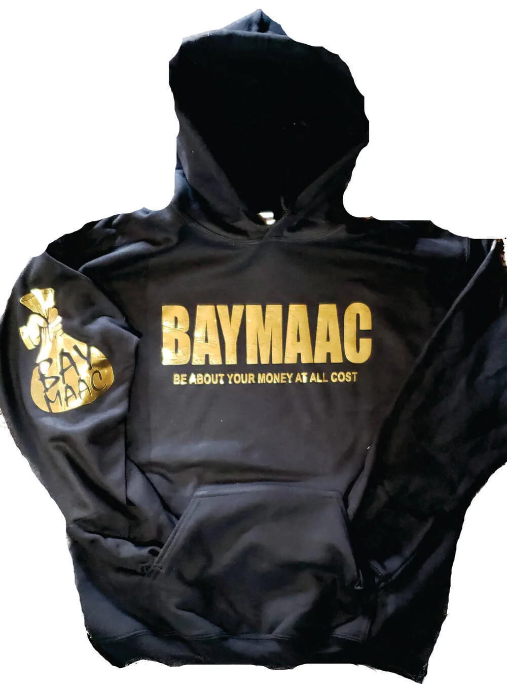 B.A.Y.M.A.A.C Black-Gold Hoodie