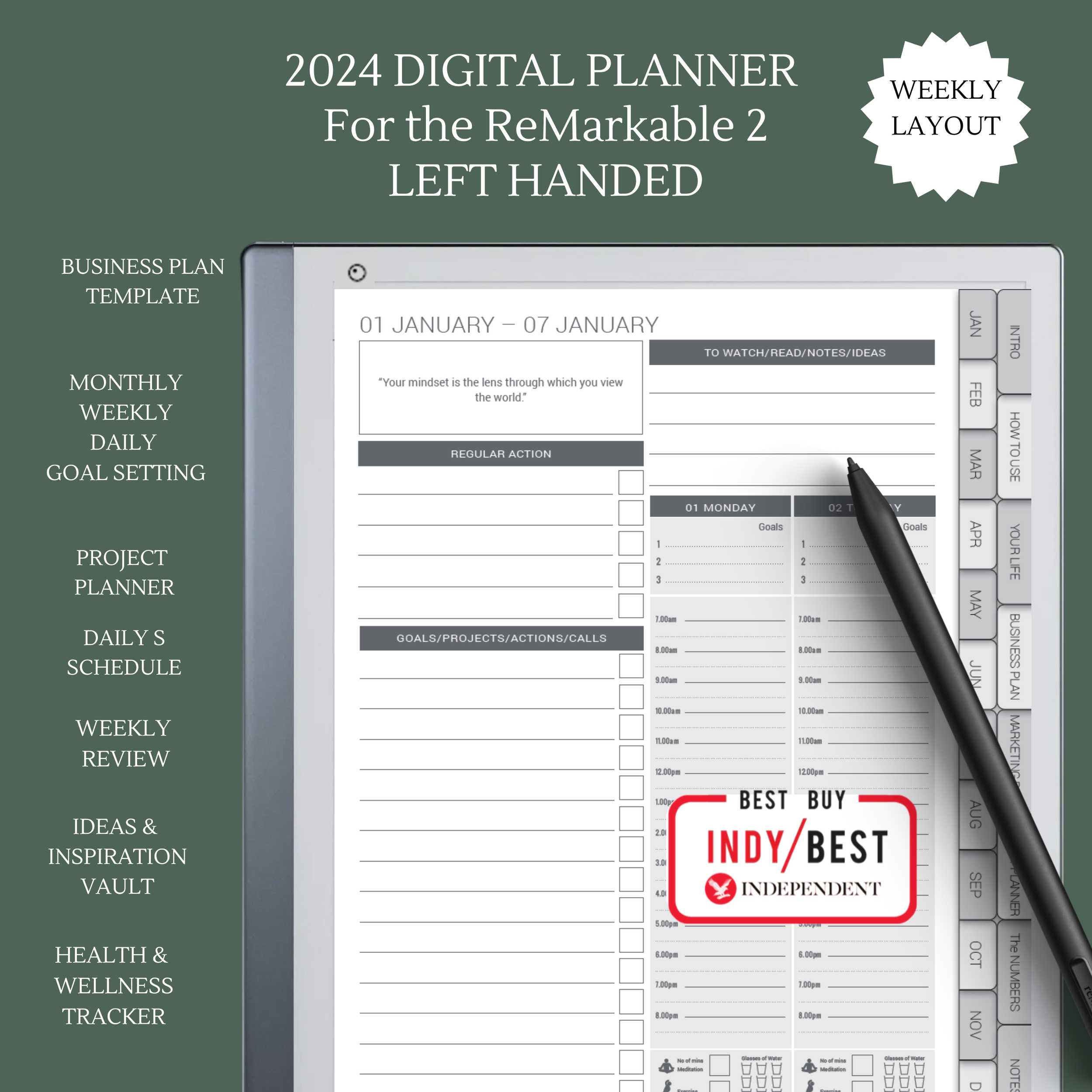 _2024 Digital weekly  PLANNER For Remarkable 2 left handed.png