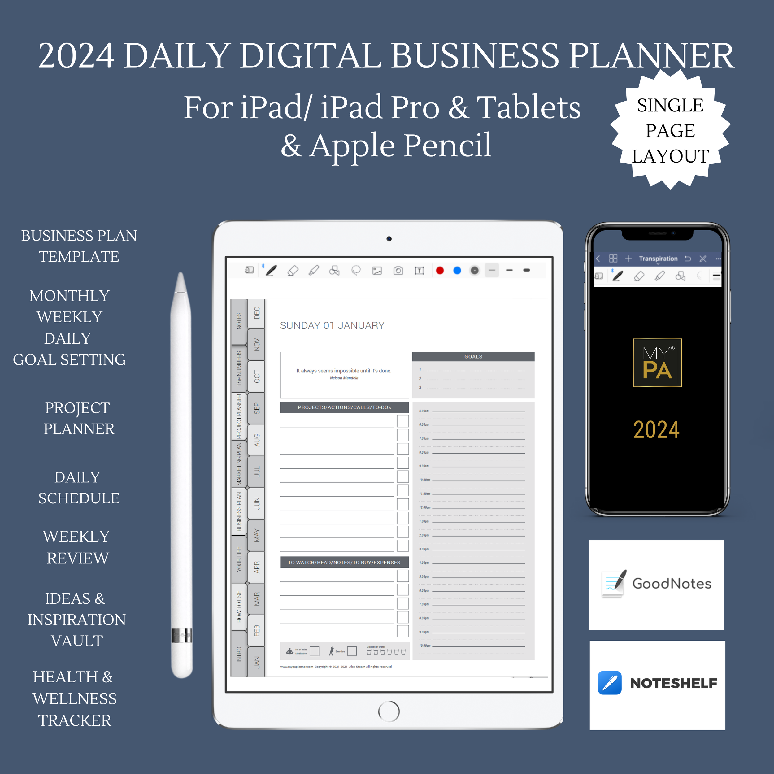 iPad Daily Planner Organization