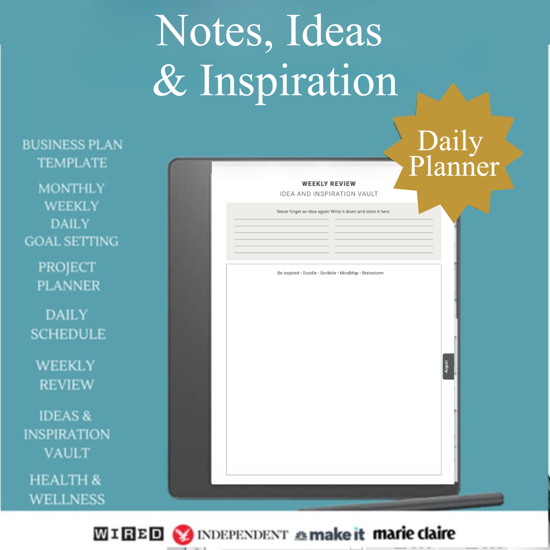 Digital planner for Kindle scribe - notes and ideas.png