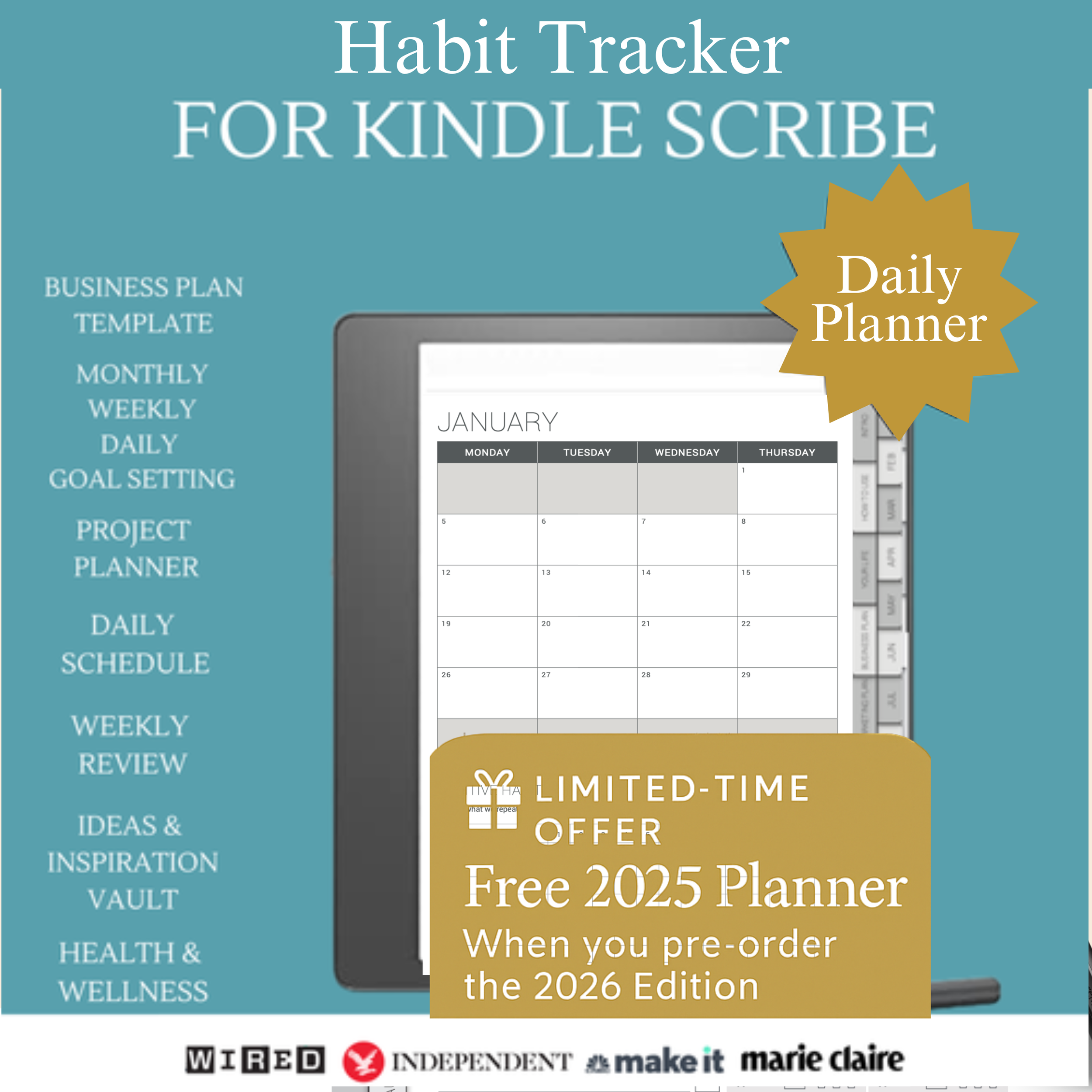 2026 Digital planner for Kindle scribe - Habit tracker.png