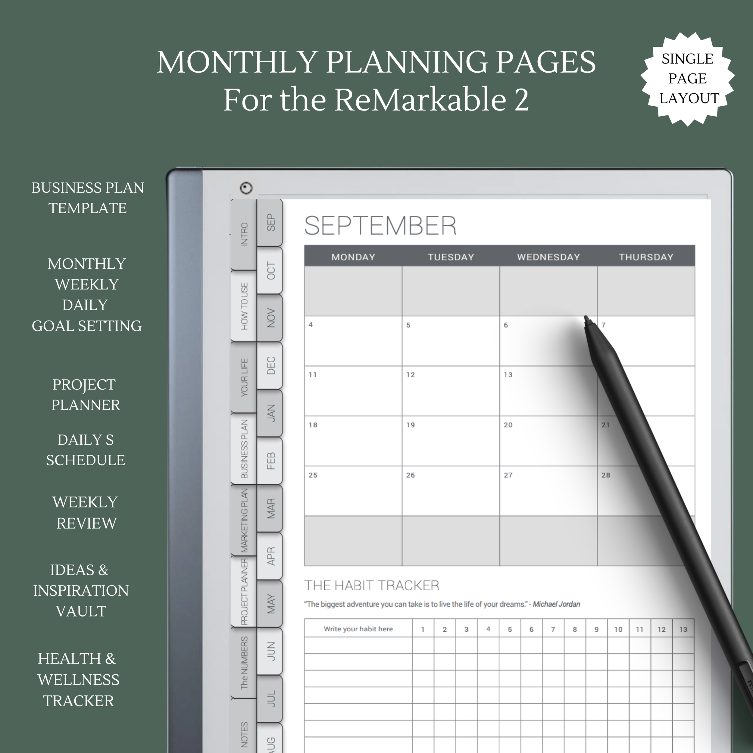 Digital Weekly Planner for Remarkable 2 - 1.png