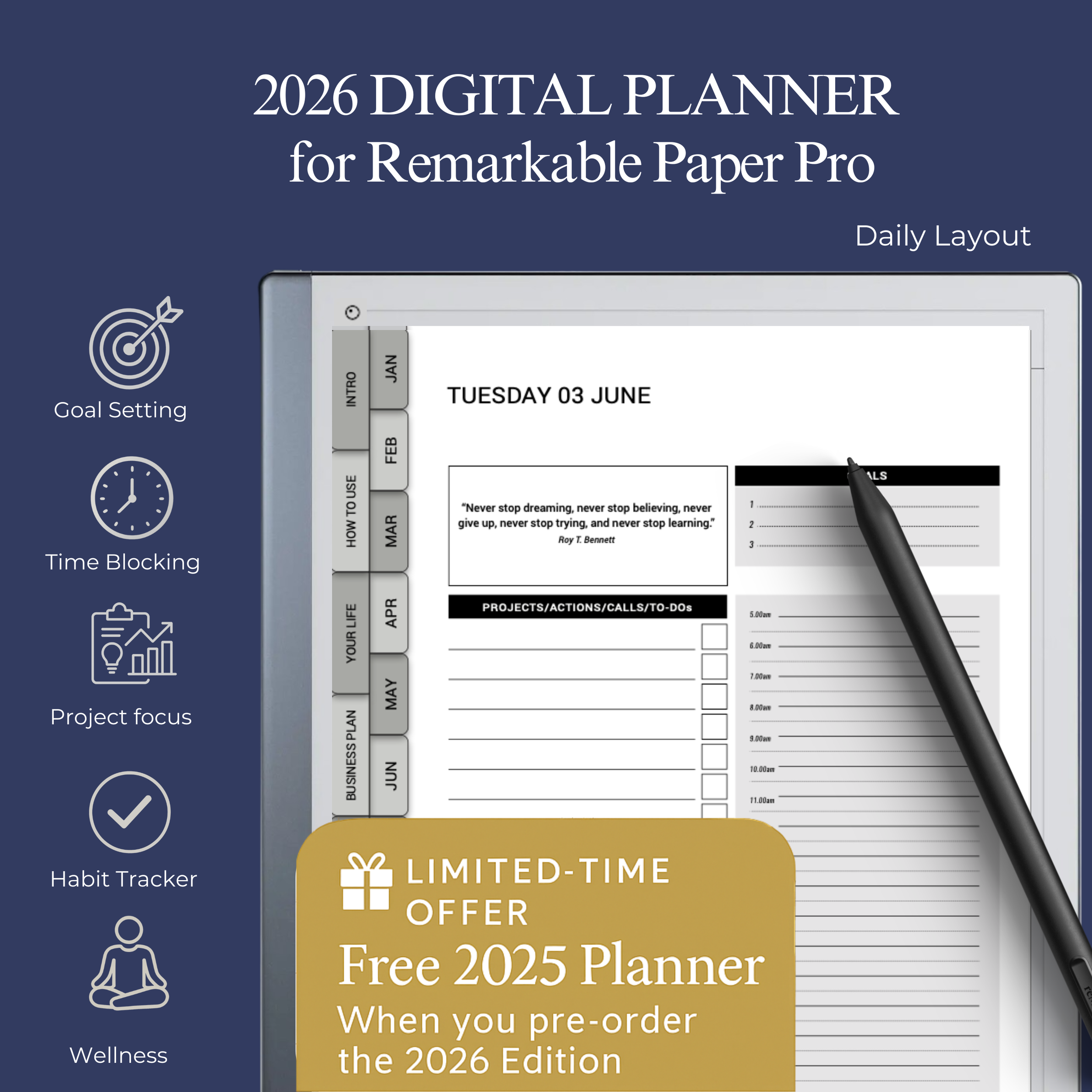 2025 Digital Planner for Remarkable 2 | MY PA Planner — MY PA | The ...