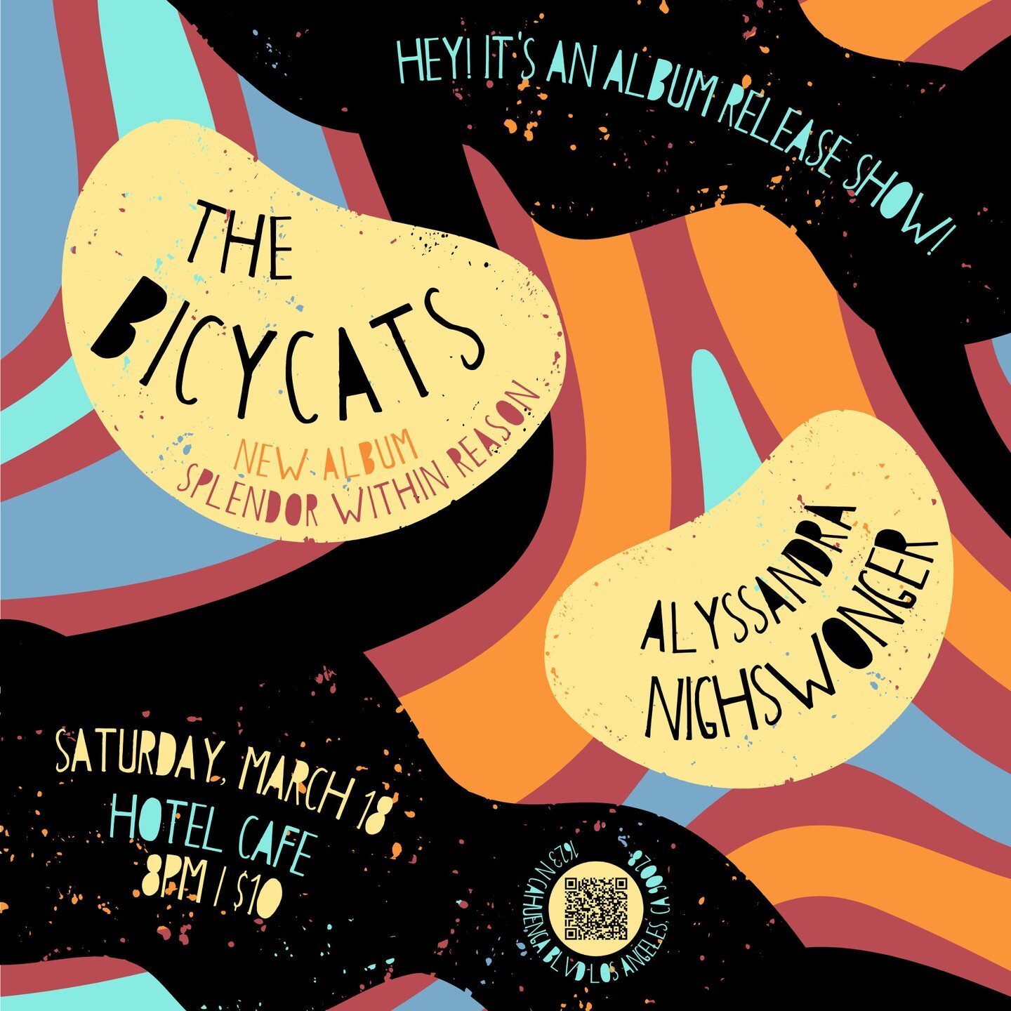 It's a record release show, people!

Saturday, March 18th @thehotelcafe 

To celebrate the new album, The Bicycats are assembling the full-band might of @rythojo , @bheveronsmith , @mollydworsky , @mdewa , and @onehighfive for a show at @thehotelcafe
