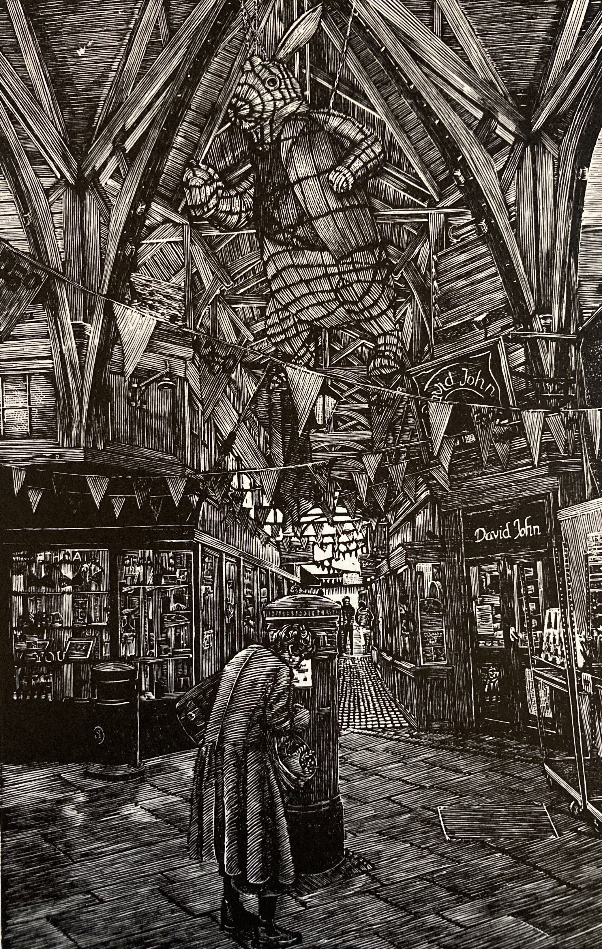 Cliftlands, Ellie, It's Late! It's Late! It's Late!, Wood Engraving.jpg