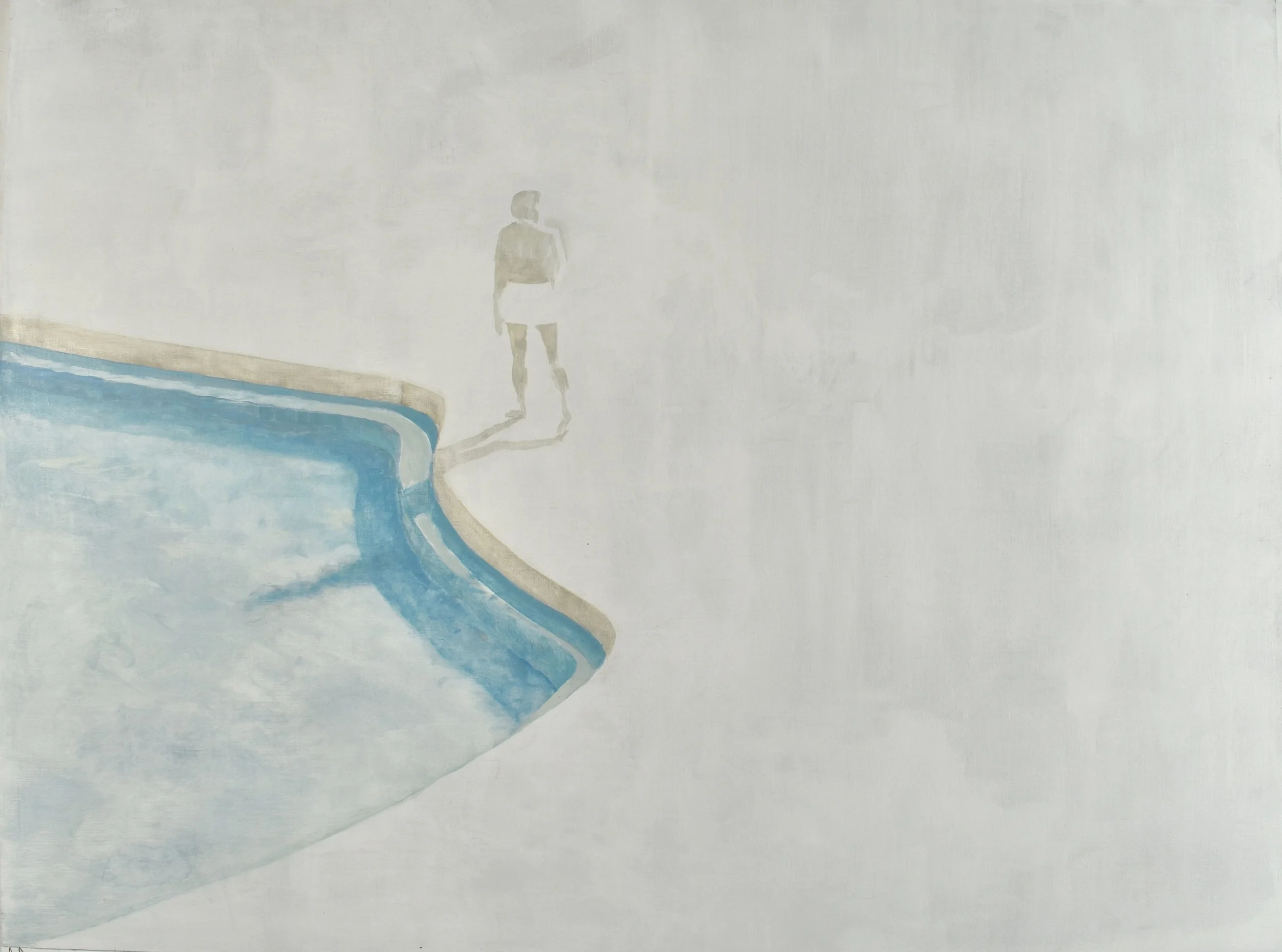 Shallow End, oil on linen, 54 x 72 inches, 2018