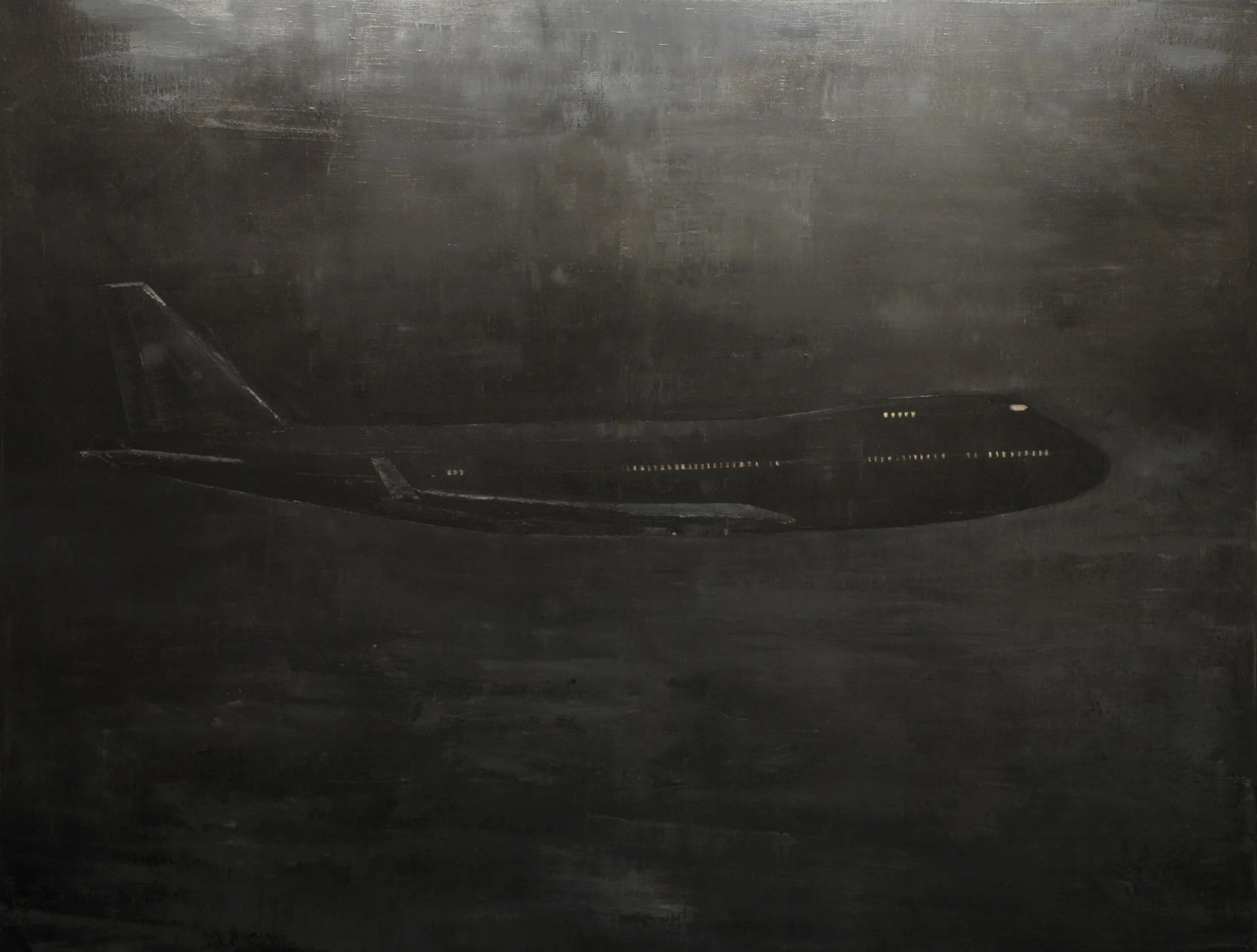    Night Flight  , oil on linen, 48 x 60 inches, 2015 