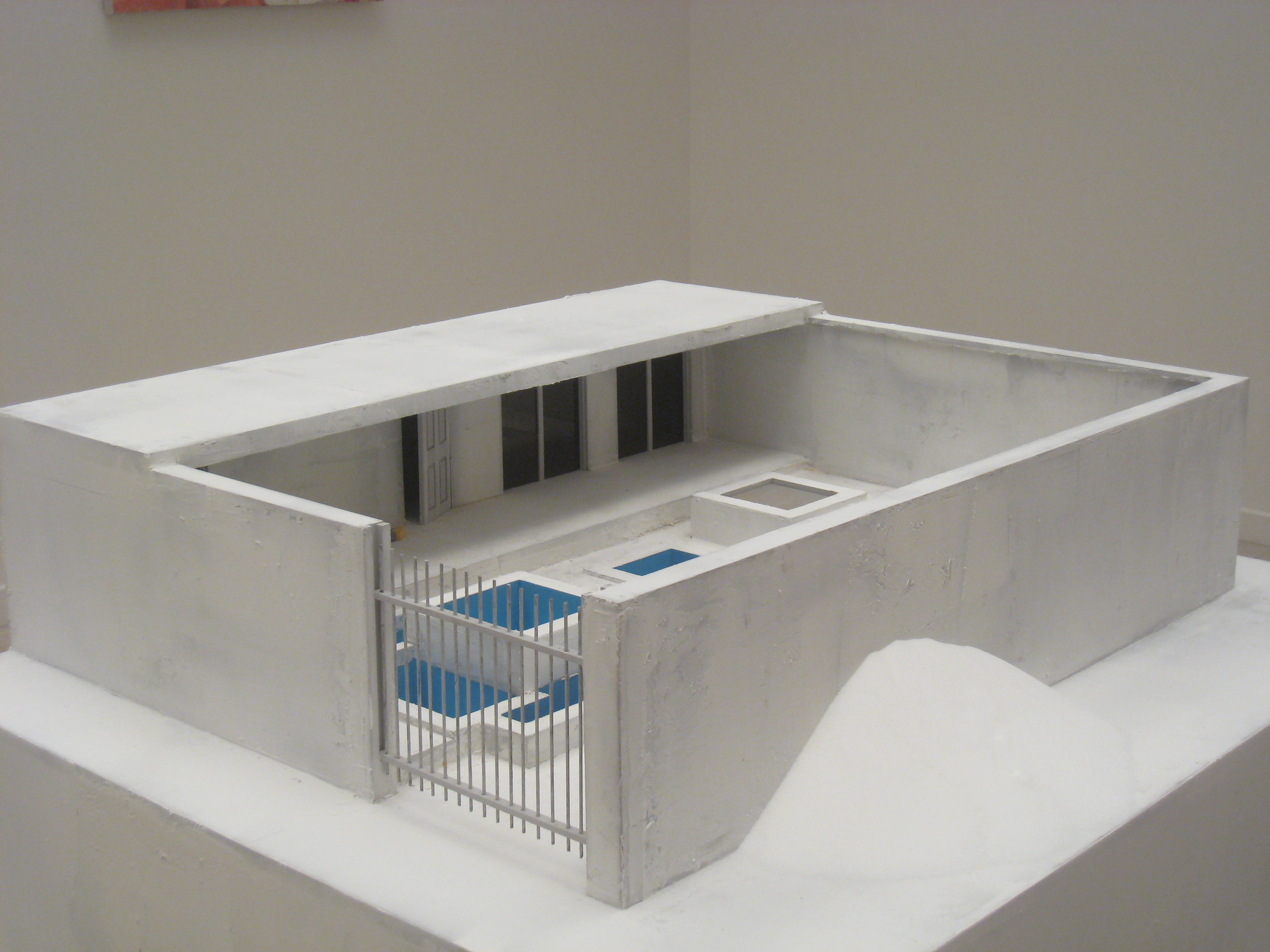 Backyard Materials include: MDF, balsa wood, acrylic, aluminum, Plexiglas, marble dust, modeling paste, and salt