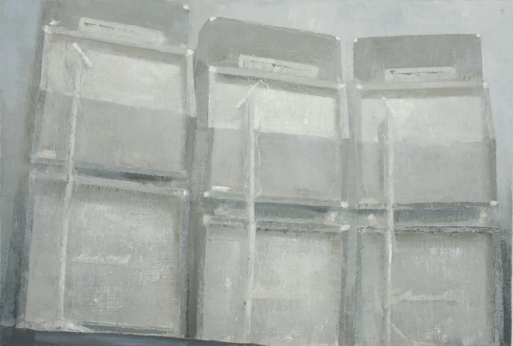 Marshall Stacks, oil on linen, 18 x 26 inches, 2008