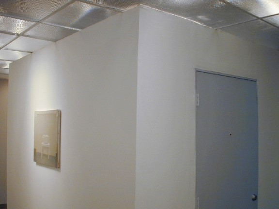   The Oasis,  installation view of  Mirage: Photocopier  painting and the 2nd  Airlock  door. 