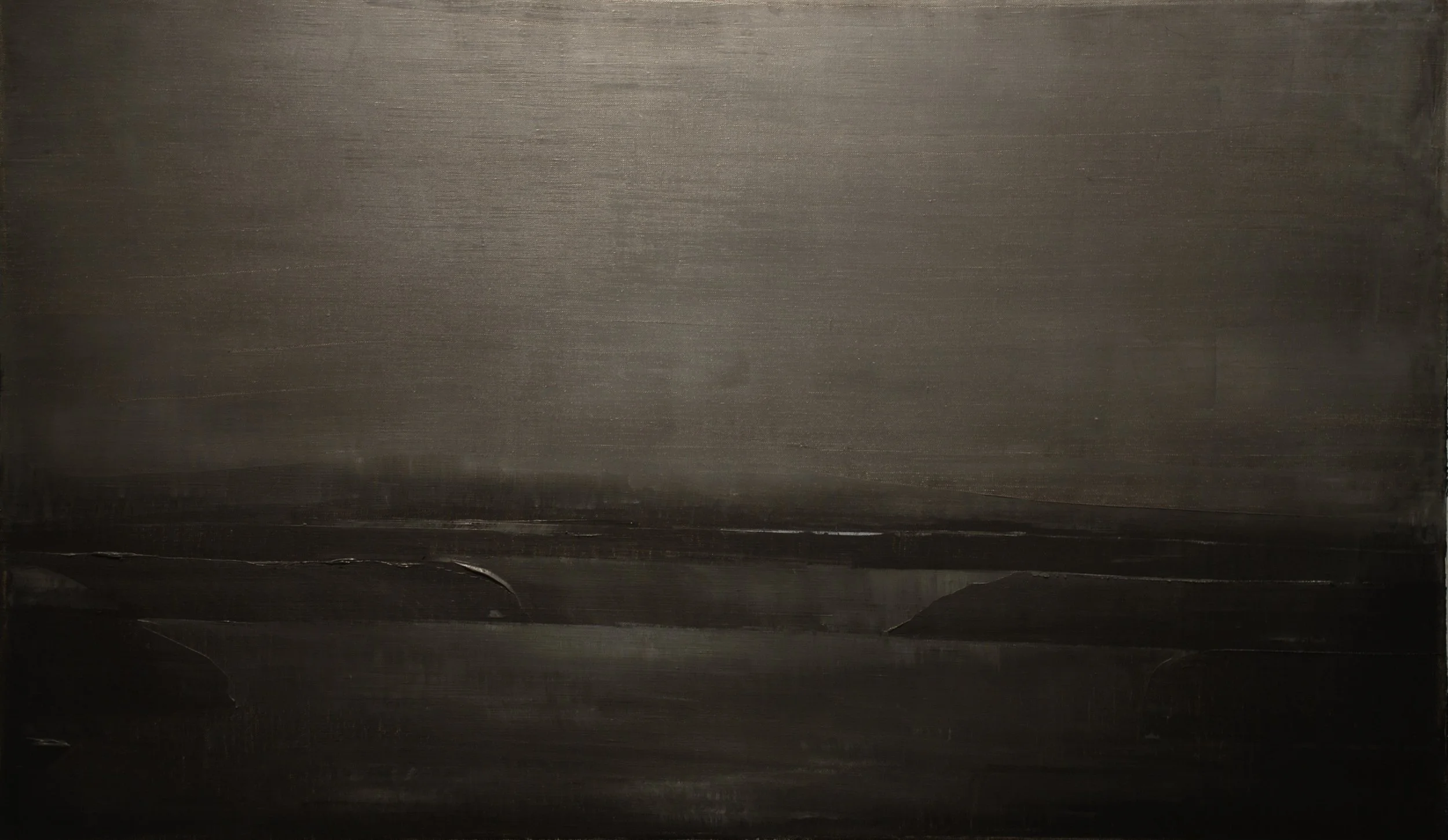    Dark Sea  , oil on linen, 26 x 44 inches, 2016 