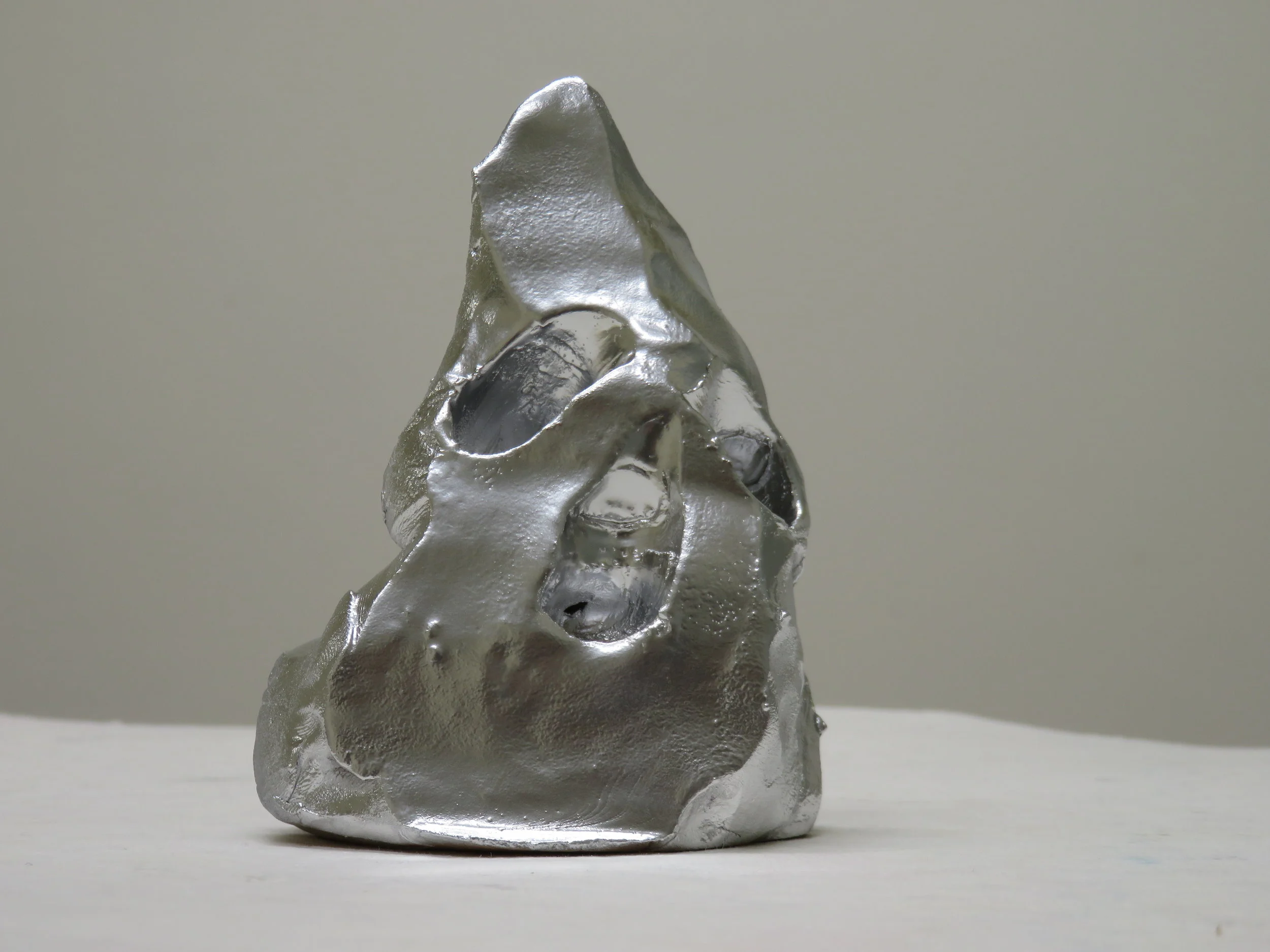    Future Objects (Hood),   enamel on earthenware, 5 x 3 x 2 inches, 2019 