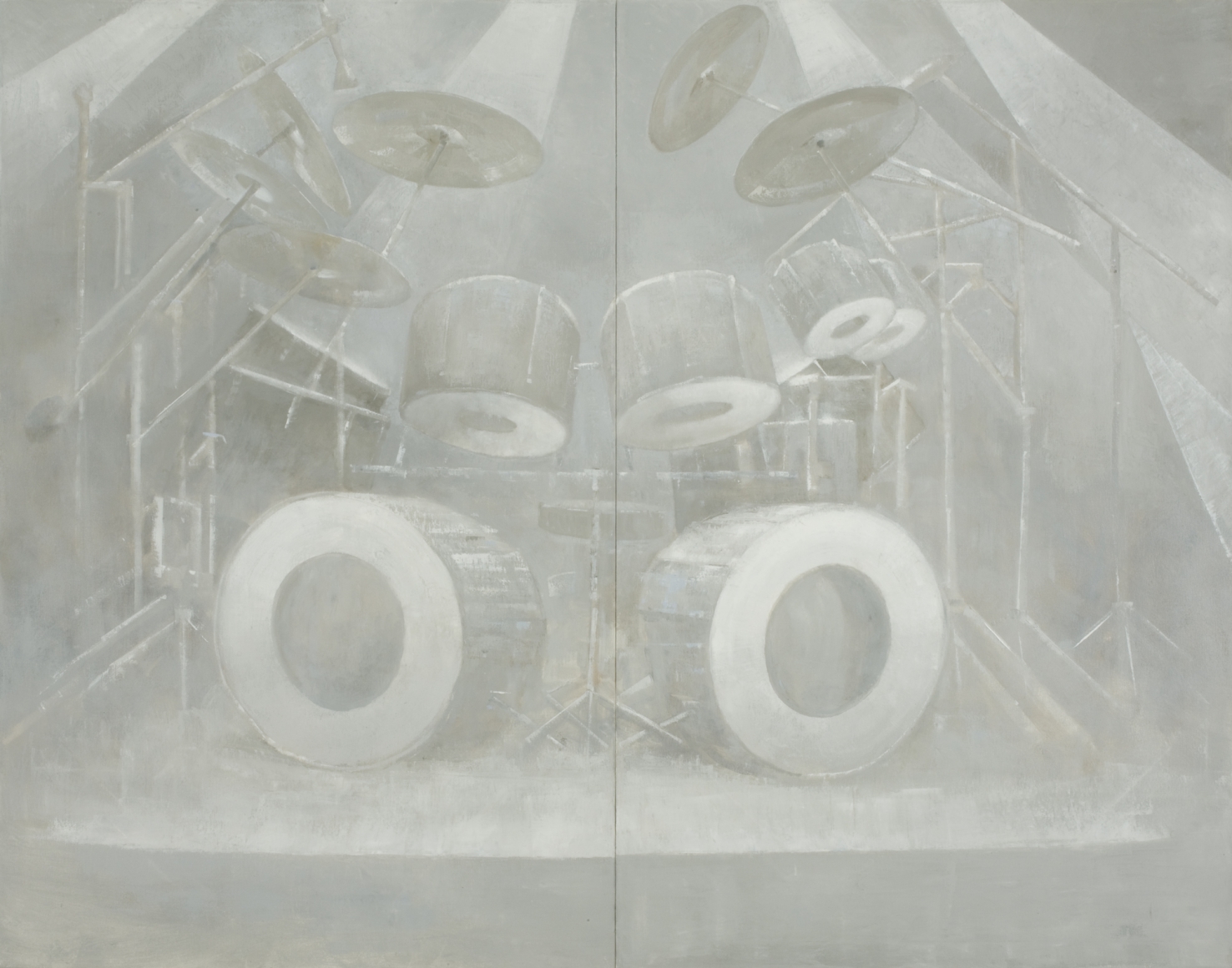 Big Drumkit , oil on linen, 72 x 92 inches, 2008