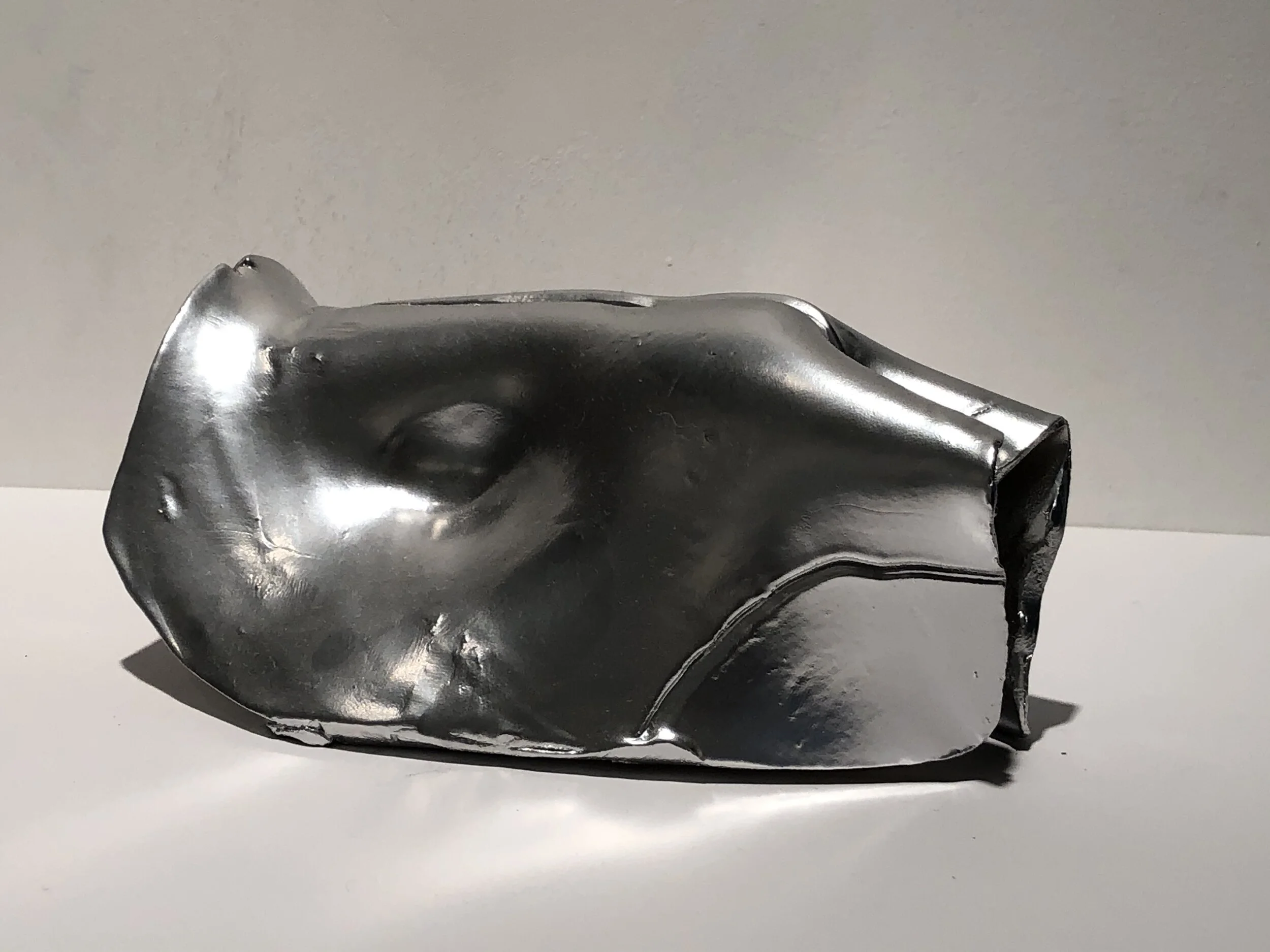    Herbivore (Beaver)  , stoneware and enamel, 6 x 3 x 4 1/2 inches, 2019 