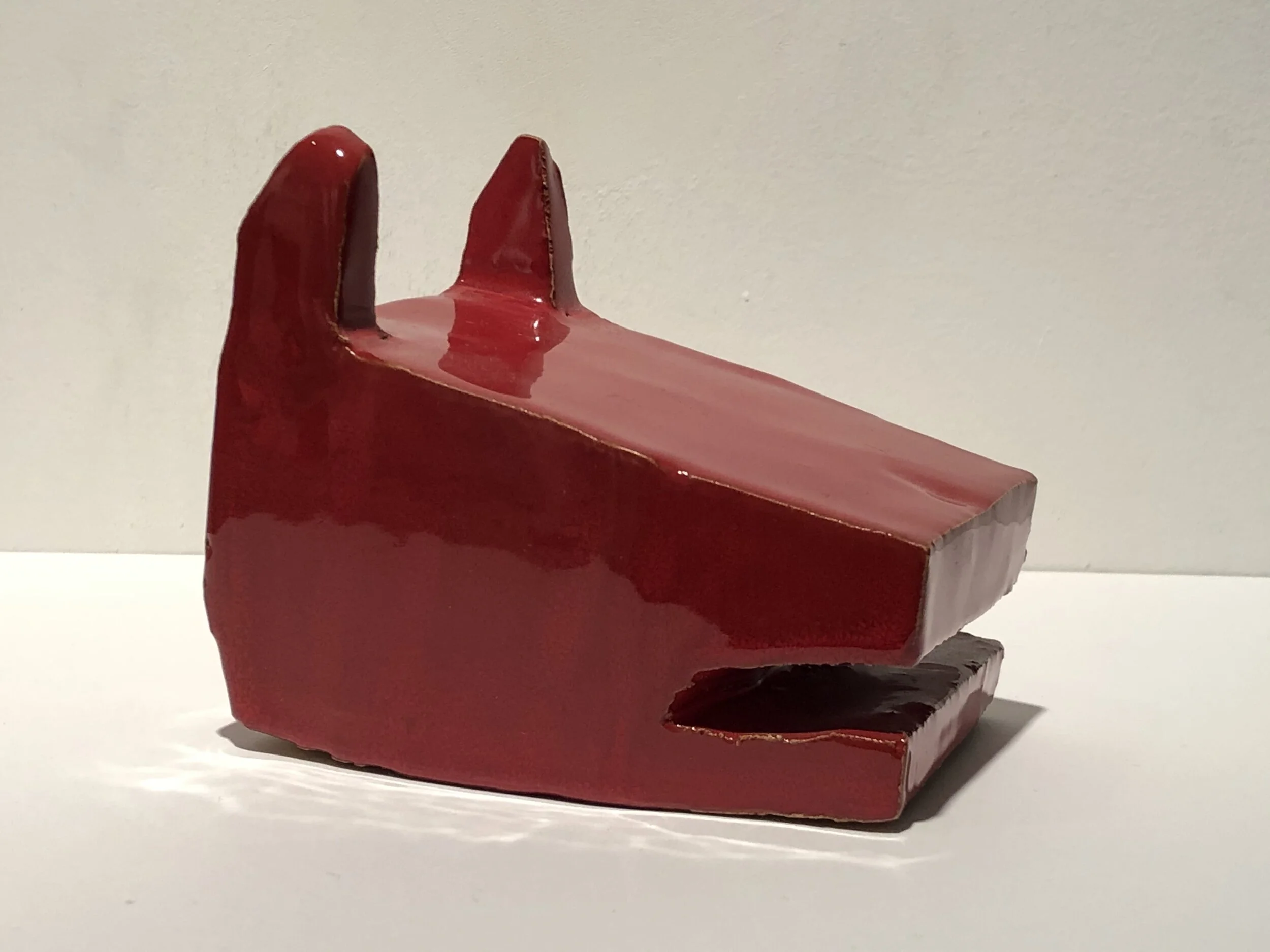    Herbivore (Bear)  , glazed earthenware, 3 1/2 x 4 1/2 x 3 1/4, 2019 