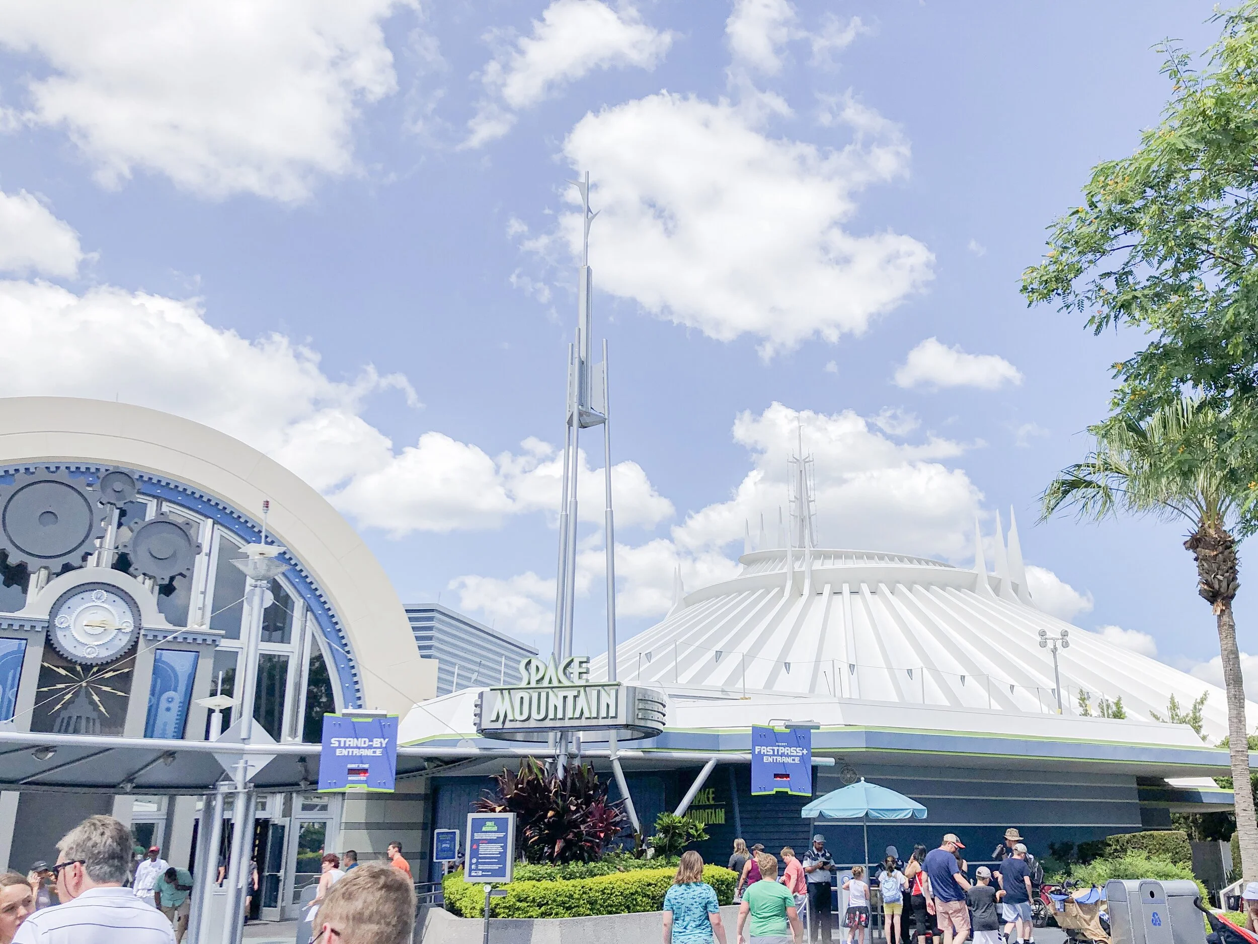 Space Mountain roller coaster building at Disney World.