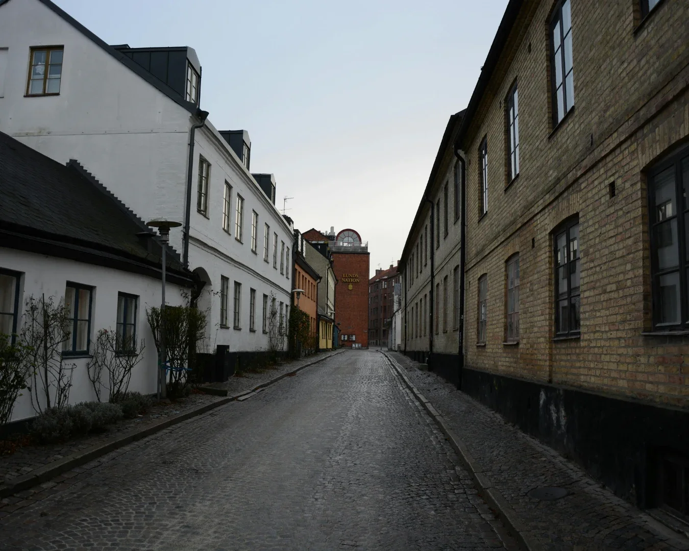 small cobbled street in Europe