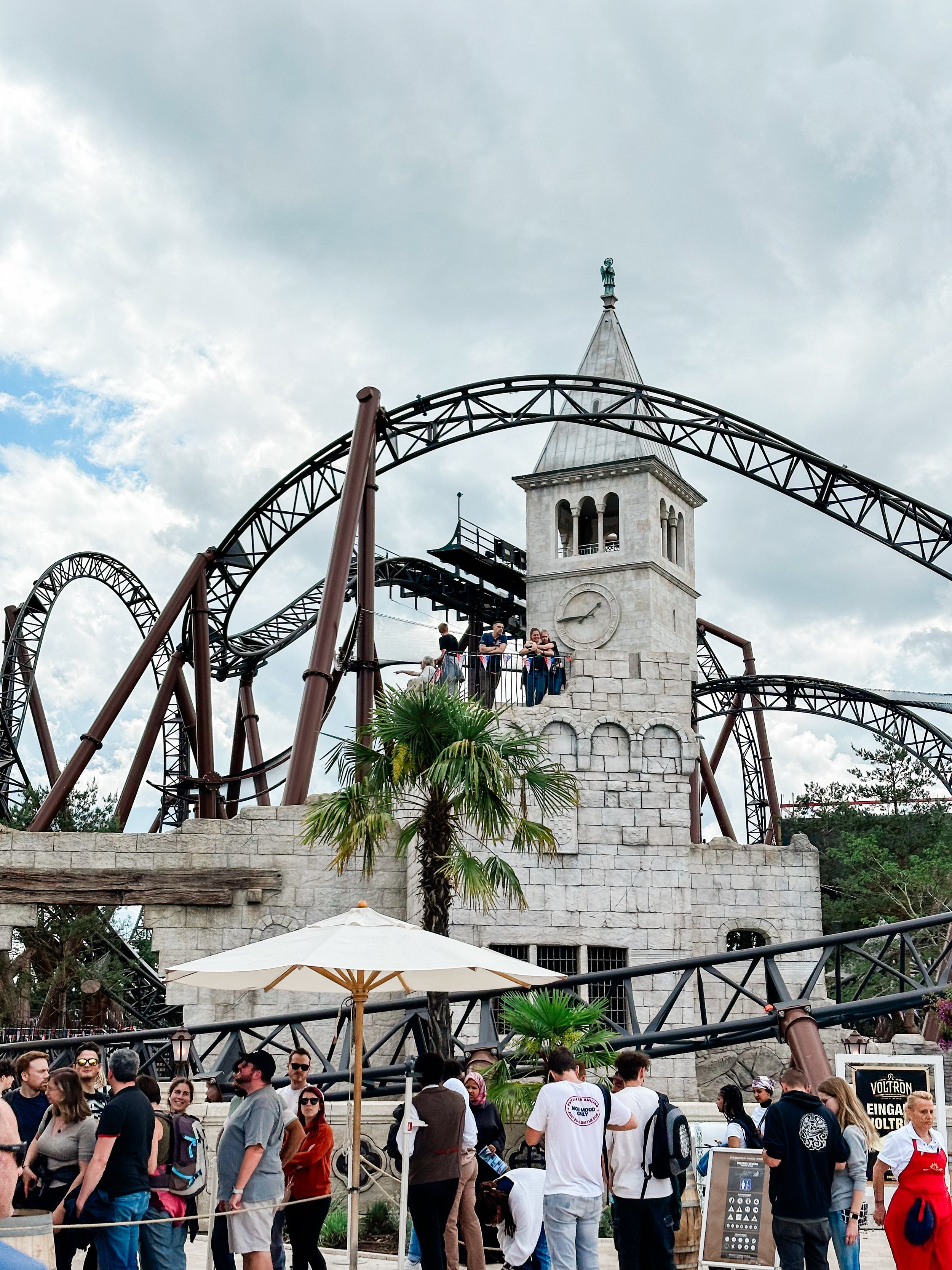Voltron roller coaster in the Croatia area of Europa Park, Germany