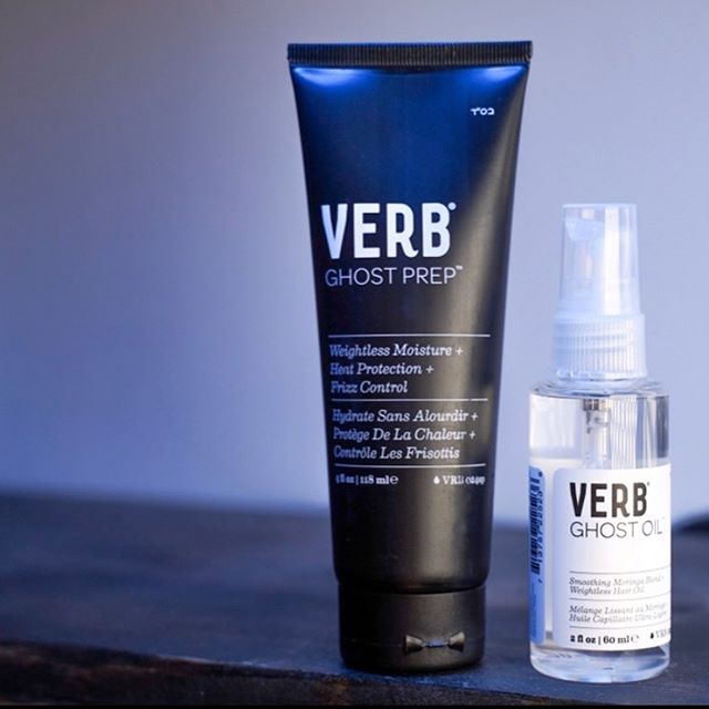 VERB&rsquo;S 👻Ghost Prep and 👻Ghost Oil are two of our GO-TO products especially going into winter. ⠀

They are the perfect cocktail to fight frizz &amp; static while protecting against heat damage &amp; dehydrated hair⠀

Ask your STYLIST about the