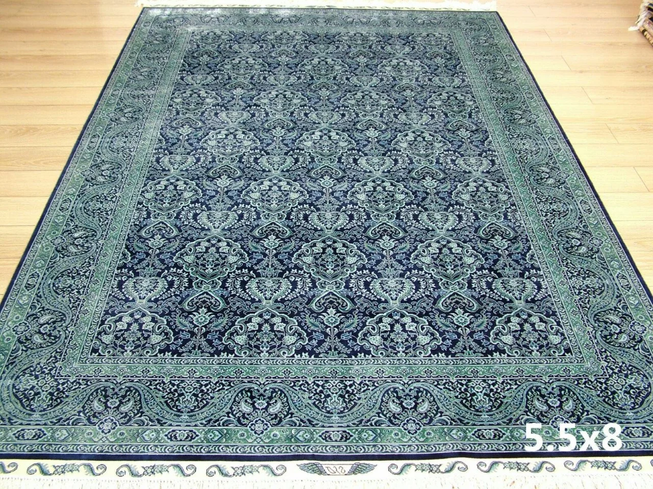 100% Silk Double Knotted Hereke Carpet