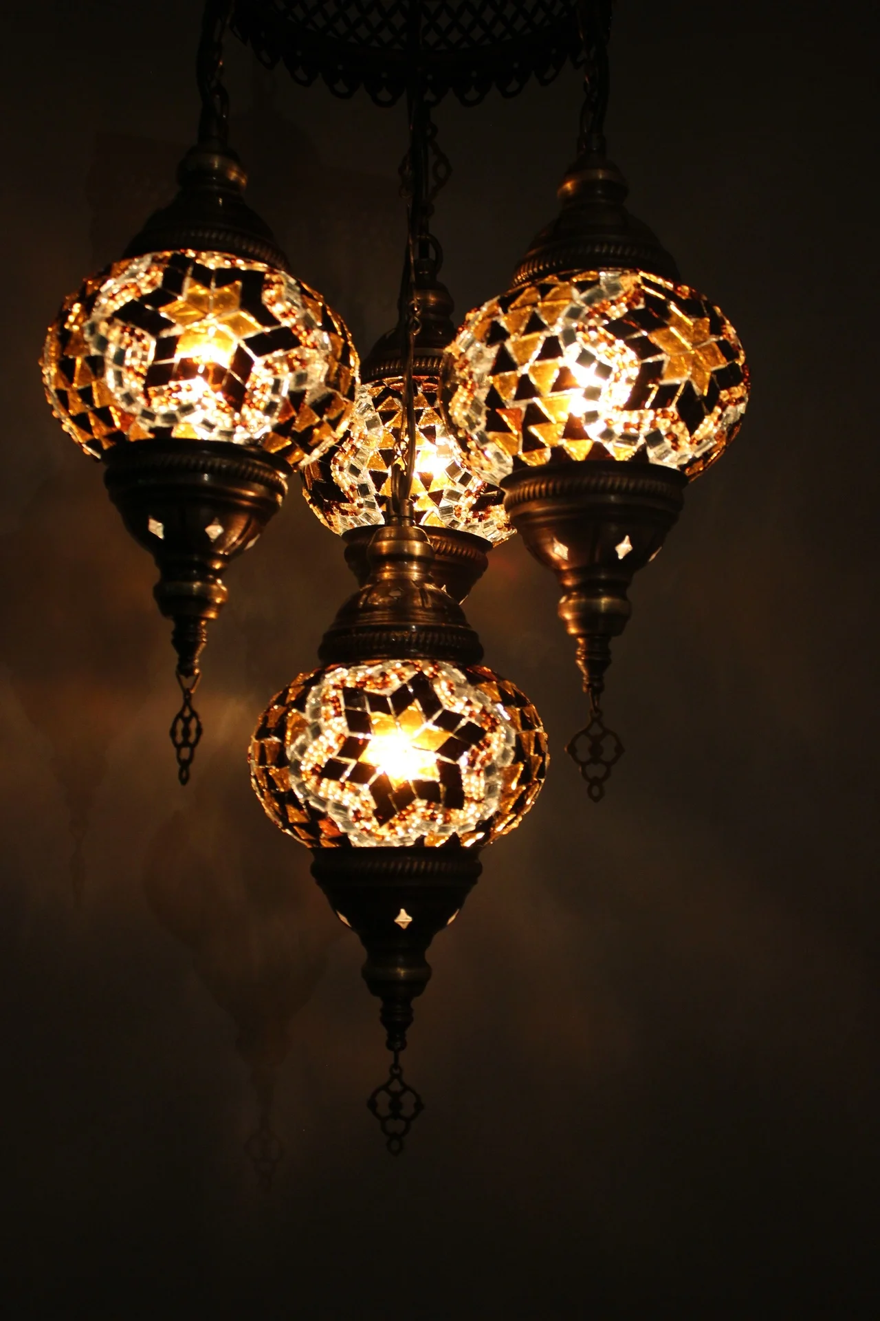 4-Piece Hand-Made Turkish Lamp