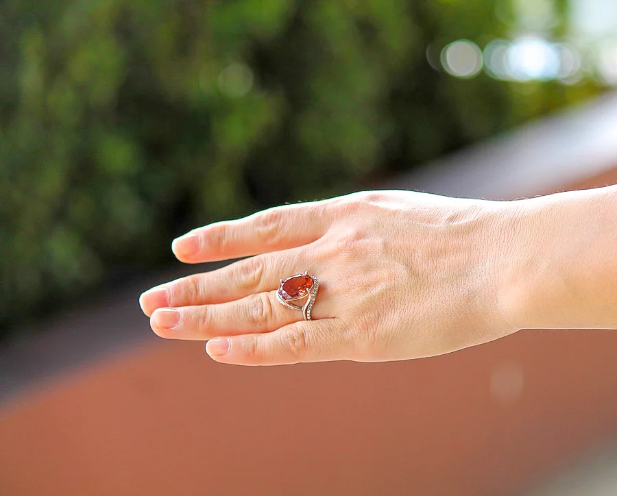 Oval Halo with Marcasite Halo-Swirl Design Band Setting, 7.27 TCW