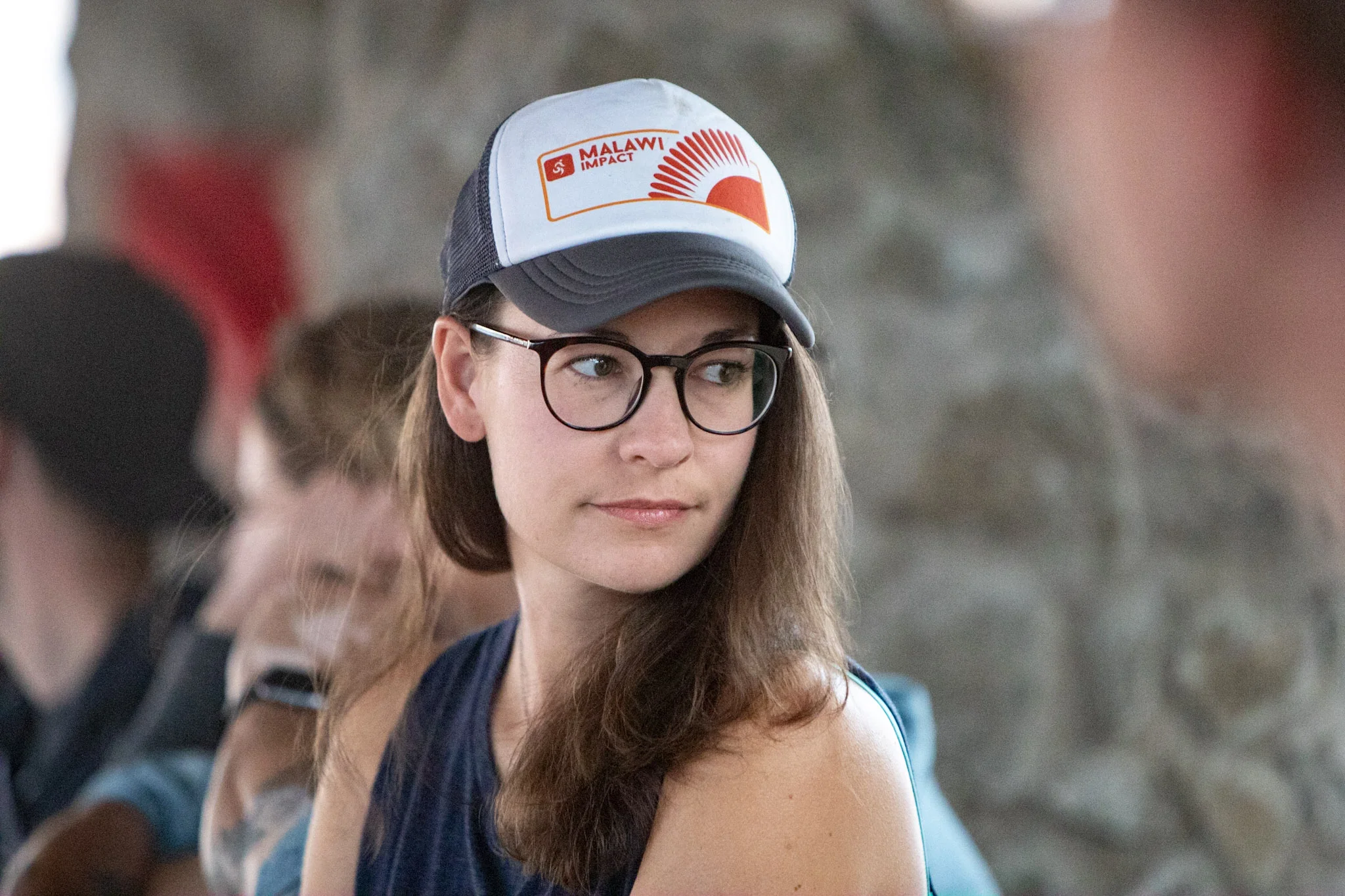 Bethany can finally relax at our Malawi closing ceremony Photo Credit - Taking Pictures, Changing Lives, 2019