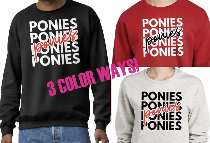 PONIES Spirit Wear Sweatshirt