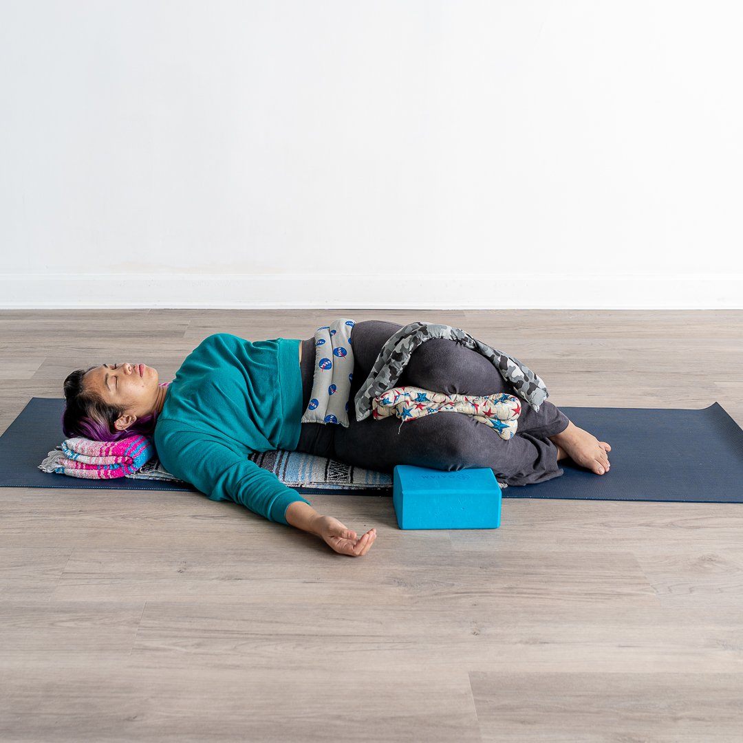 I'm tired, ya'll. The grind is so real right now.

***SWIPE FOR RESTORATIVE POSE BEHIND-THE-SCENES AKA ME STRUGGLING***

Take care, friends. Rest how you need to when you need to.

#RestorativeYoga #RestorativeYogaTeacher #RestorativeYogaPose #YogaPr