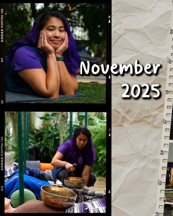 November insight: Make space, take space. 💜

As someone who holds space for others, I&rsquo;m learning that I also need to take up space in my own life, too. For me, that looks like showing up as a student again: taking yoga classes, receiving sound