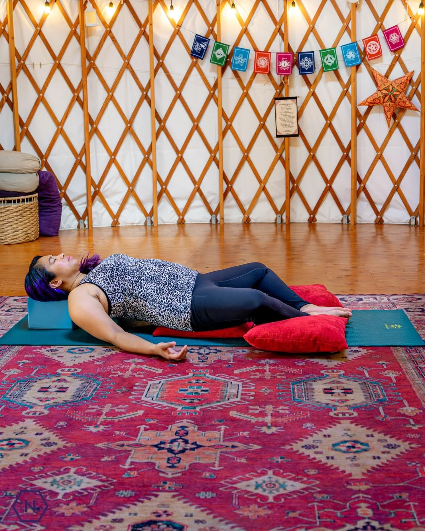 This long weekend, may you find small moments to pause, slow down, and recenter. I wish you a restful Monday ahead 🫶

Photo Description: Nirel in a restorative supine, butterfly pose, supported with blocks and pillows.

#SmallBusinessOwner #AAPIWell