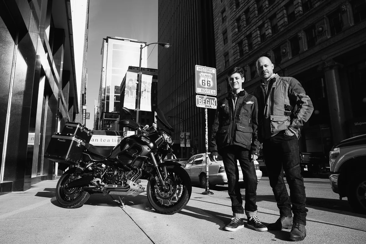 On Route 66 from the Starting point.