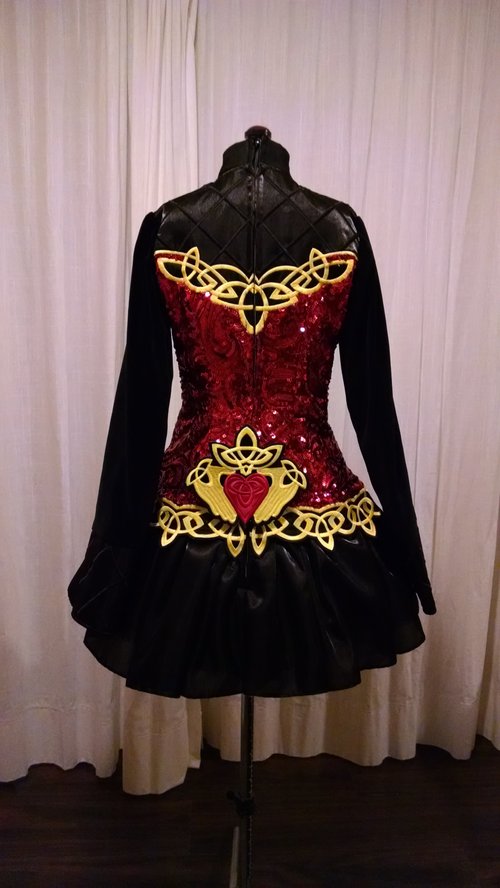 green emerald velvet dress Arts Add Gaelic Origins Irish Dance School Dress – Washable, Durable & Perfect for Performances main image 0