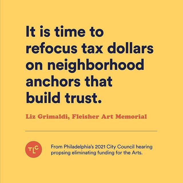 Yesterday @egrimaldi, the Executive Director of @fleisherart, spoke about the necessity for funding for the Office of the Arts, Culture, and the Creative Economy during Philadelphia&rsquo;s 2021 Virtual Public Hearing meeting.
. .
Below is a paraphra
