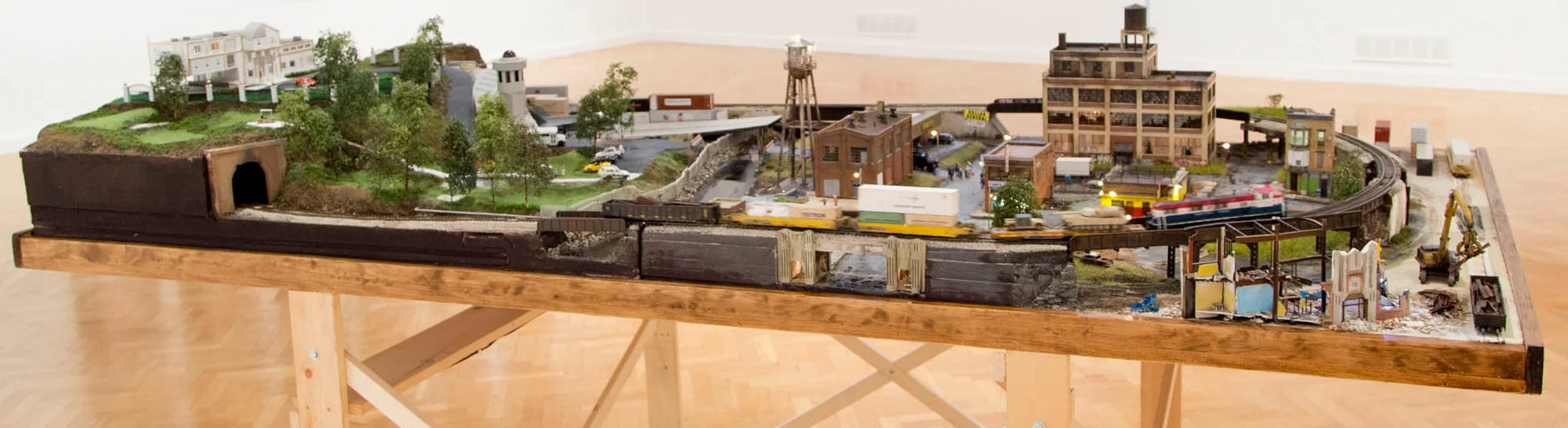 Model War Economy, First World, installation view. 4 x 8 x 2 ft.