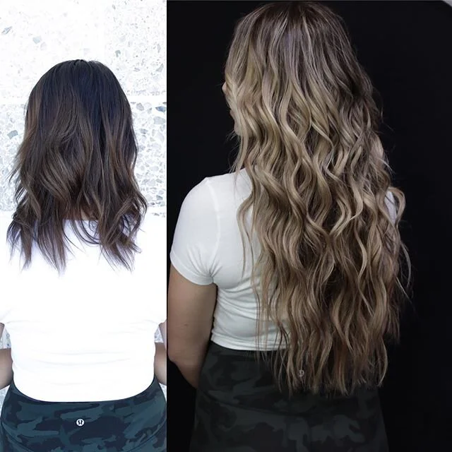 This was quite a day pulling this together! Full color correction, brightened everything up, and then added in 3 rows of #handtiedextensions of course! More pictures to come, sorry I&rsquo;ve been MIA for awhile! I&rsquo;ve been trying to focus on fi